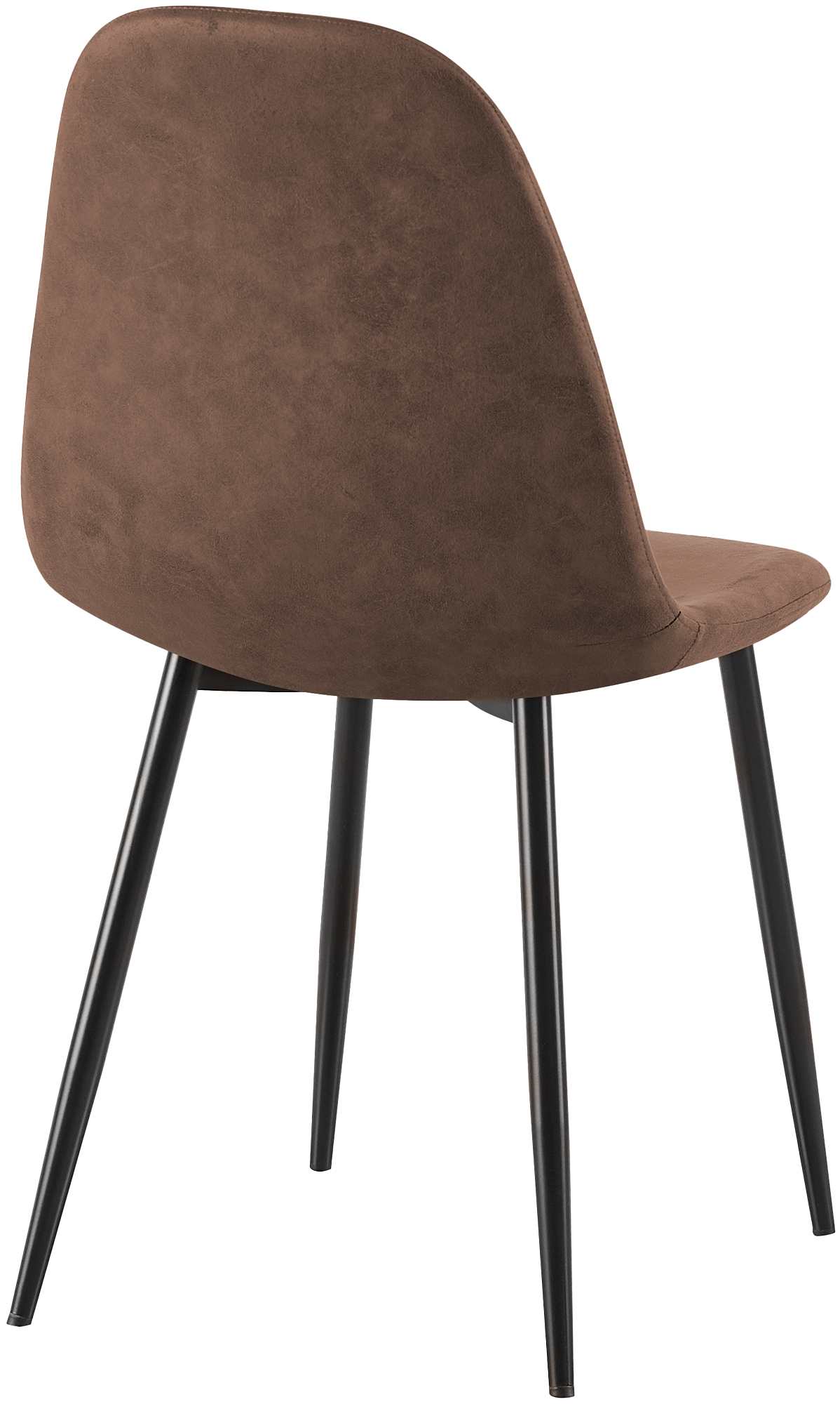 Set van 4 Napier eetkamerstoelen bruin,Kunstleer braun