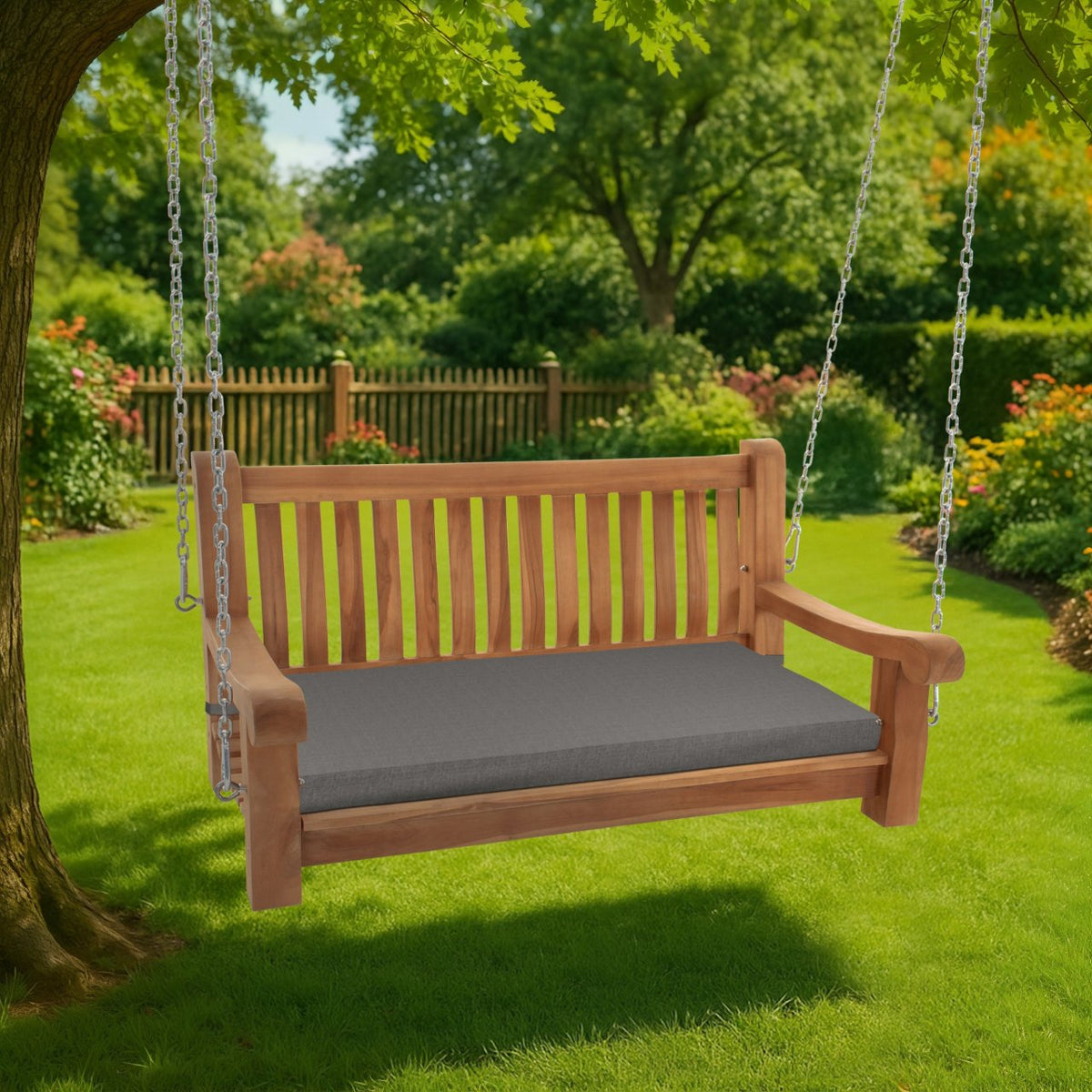 Schommelbank Joyce met zitkussen donkergrijs,106x48x8 cm dunkelgrau