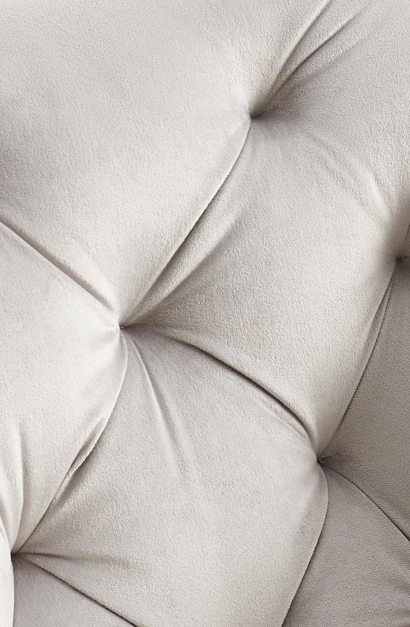 Set van 2 eetkamerstoelen Antigo Fluweel grijs grau