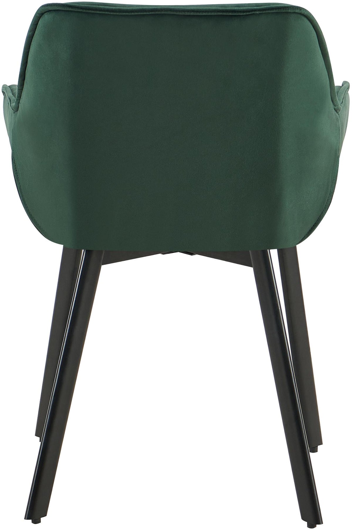 Set van 2 eetkamerstoelen Antigo Fluweel groen grün