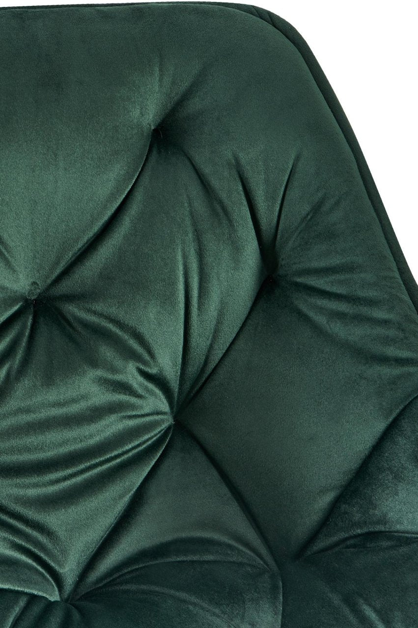 Set van 2 eetkamerstoelen Antigo Fluweel groen grün
