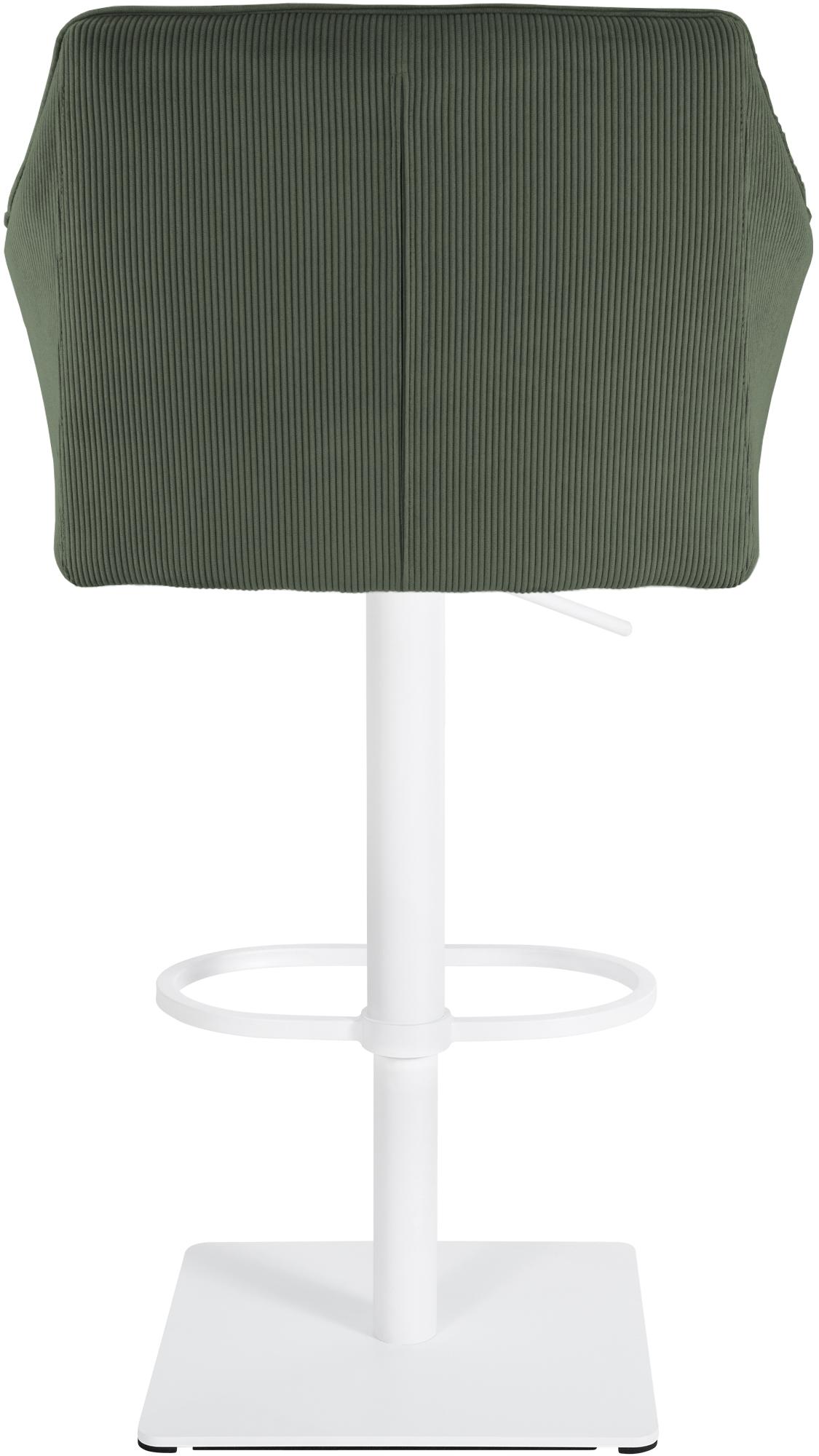 Barkruk Damaso Cord groen,wit grün