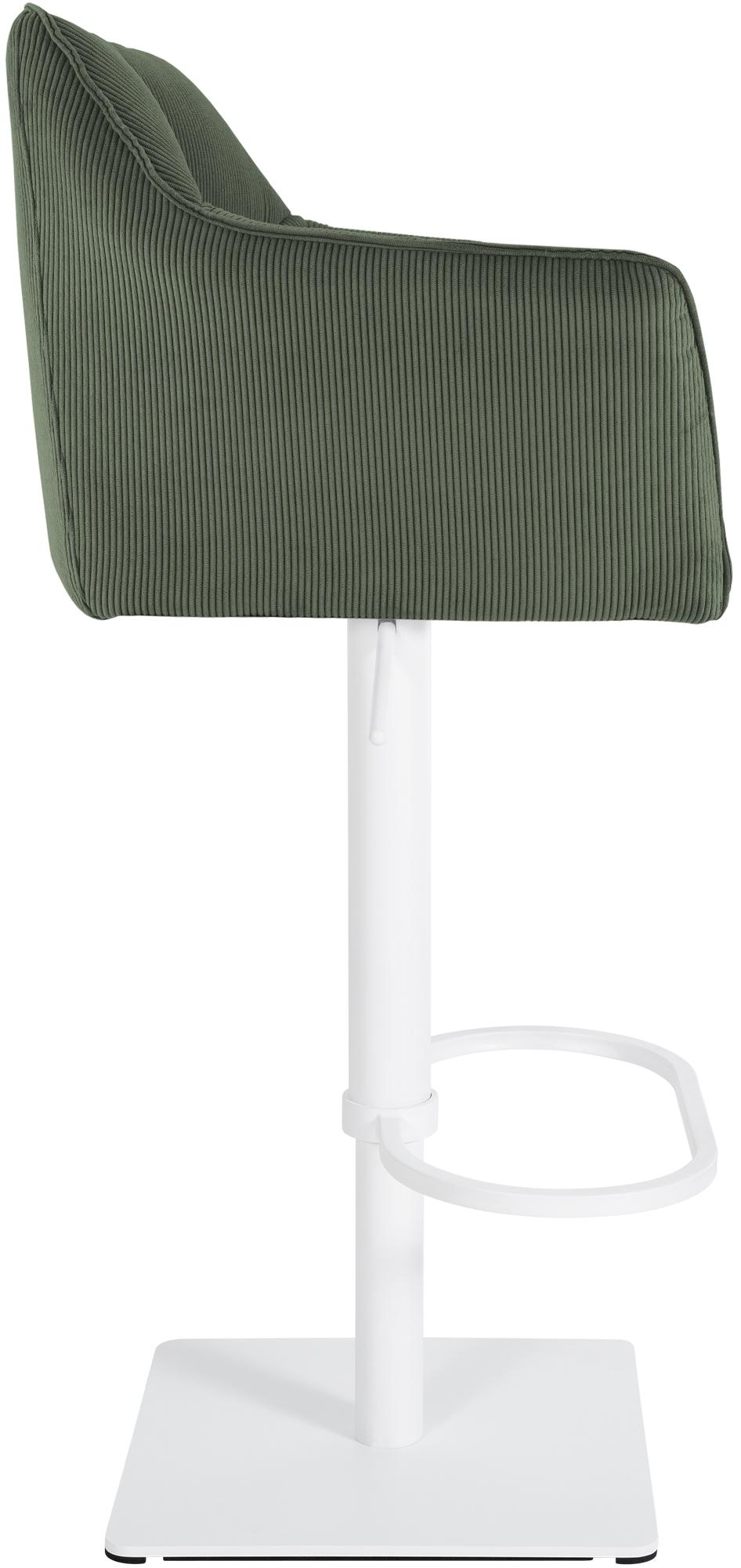Barkruk Damaso Cord groen,wit grün