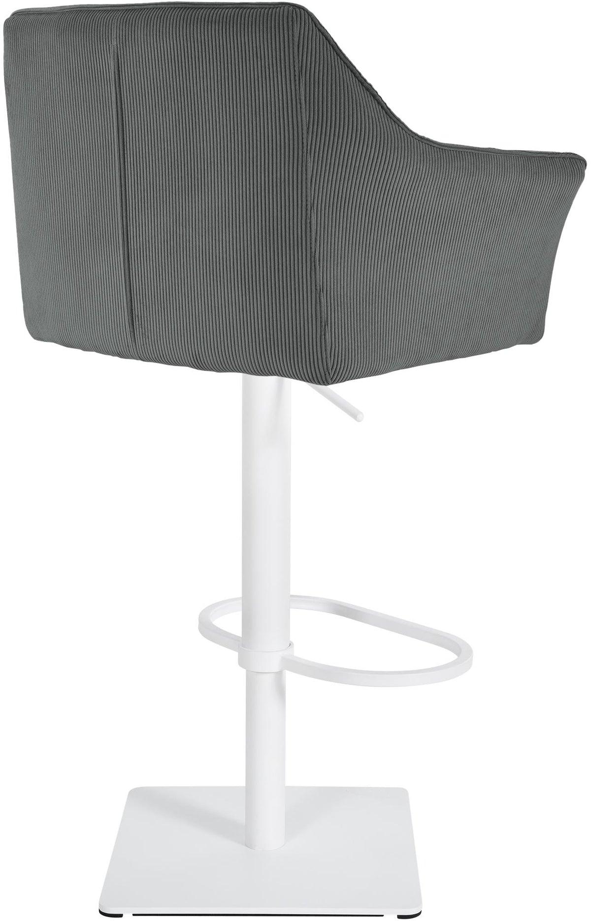 Barkruk Damaso Cord grijs,wit grau