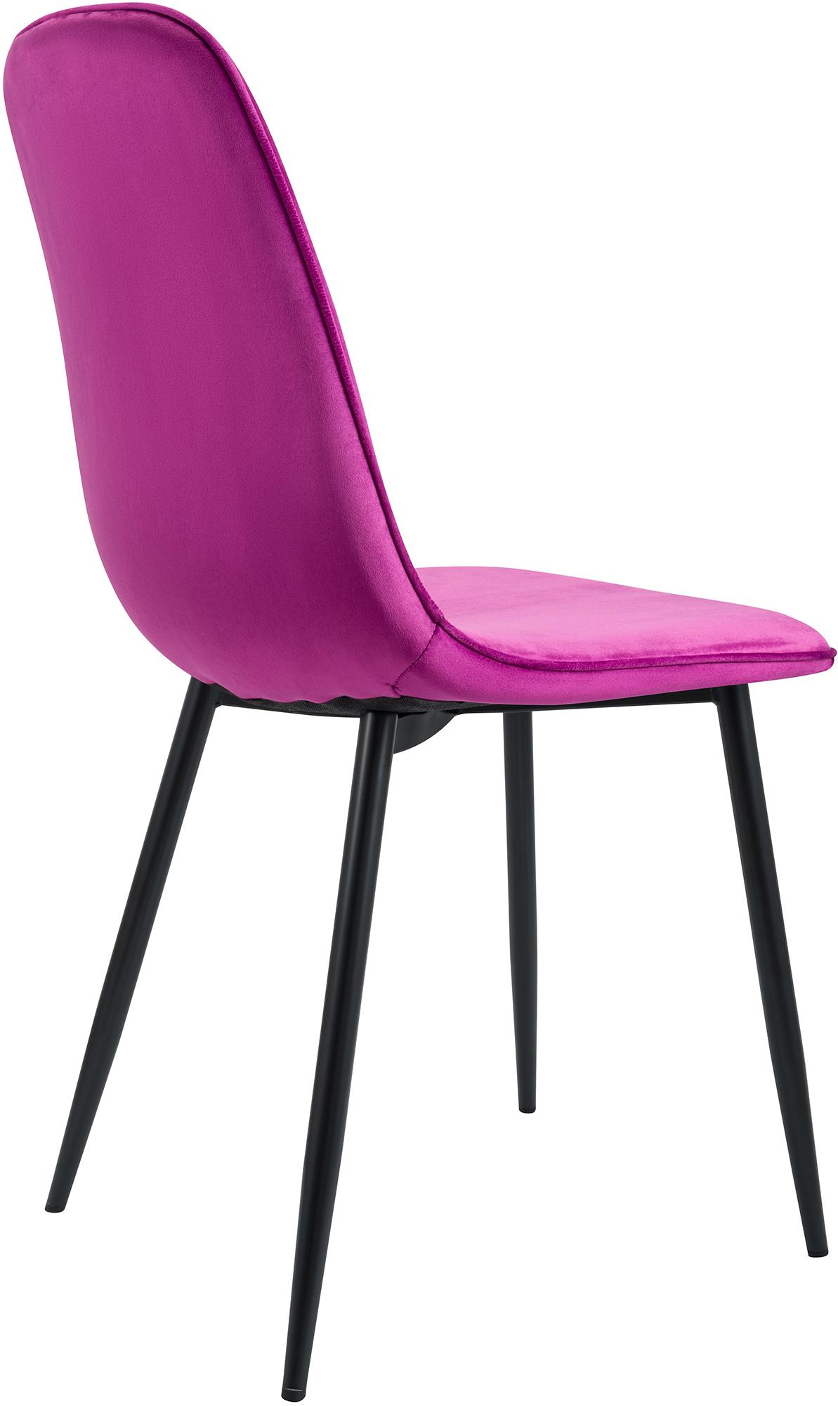 Set van 2 eetkamerstoelen Maryam purper,Fluweel lila