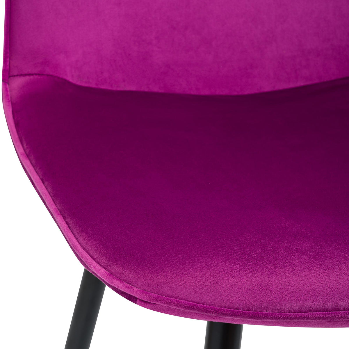 Set van 2 eetkamerstoelen Maryam purper,Fluweel lila