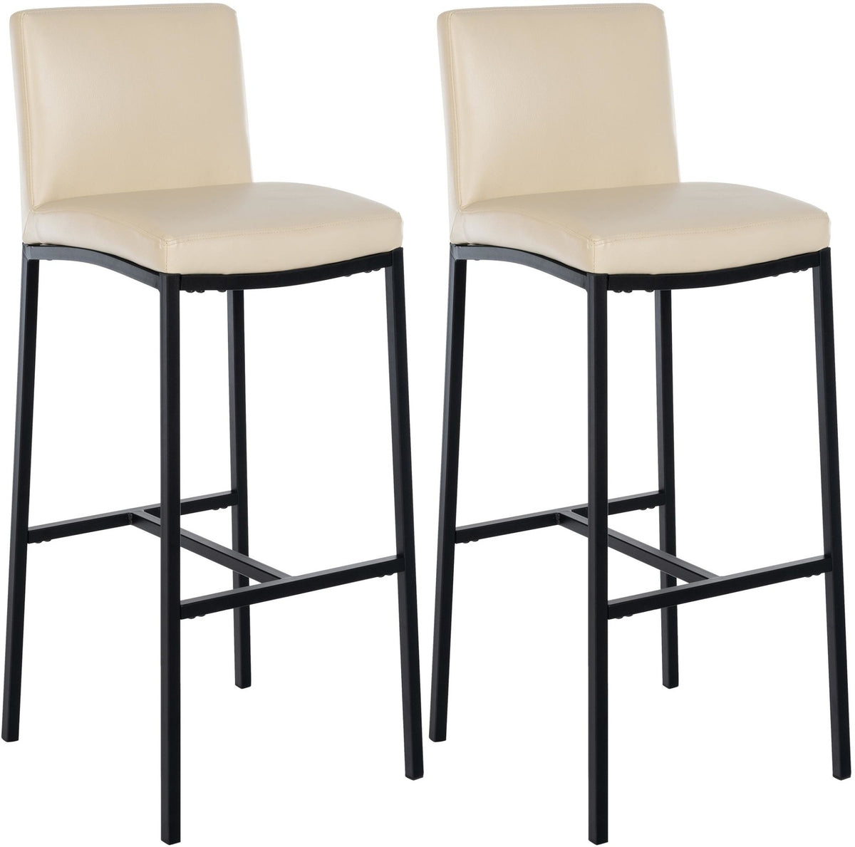 Set van 2 barkrukken Freeport creme,Kunstleer creme