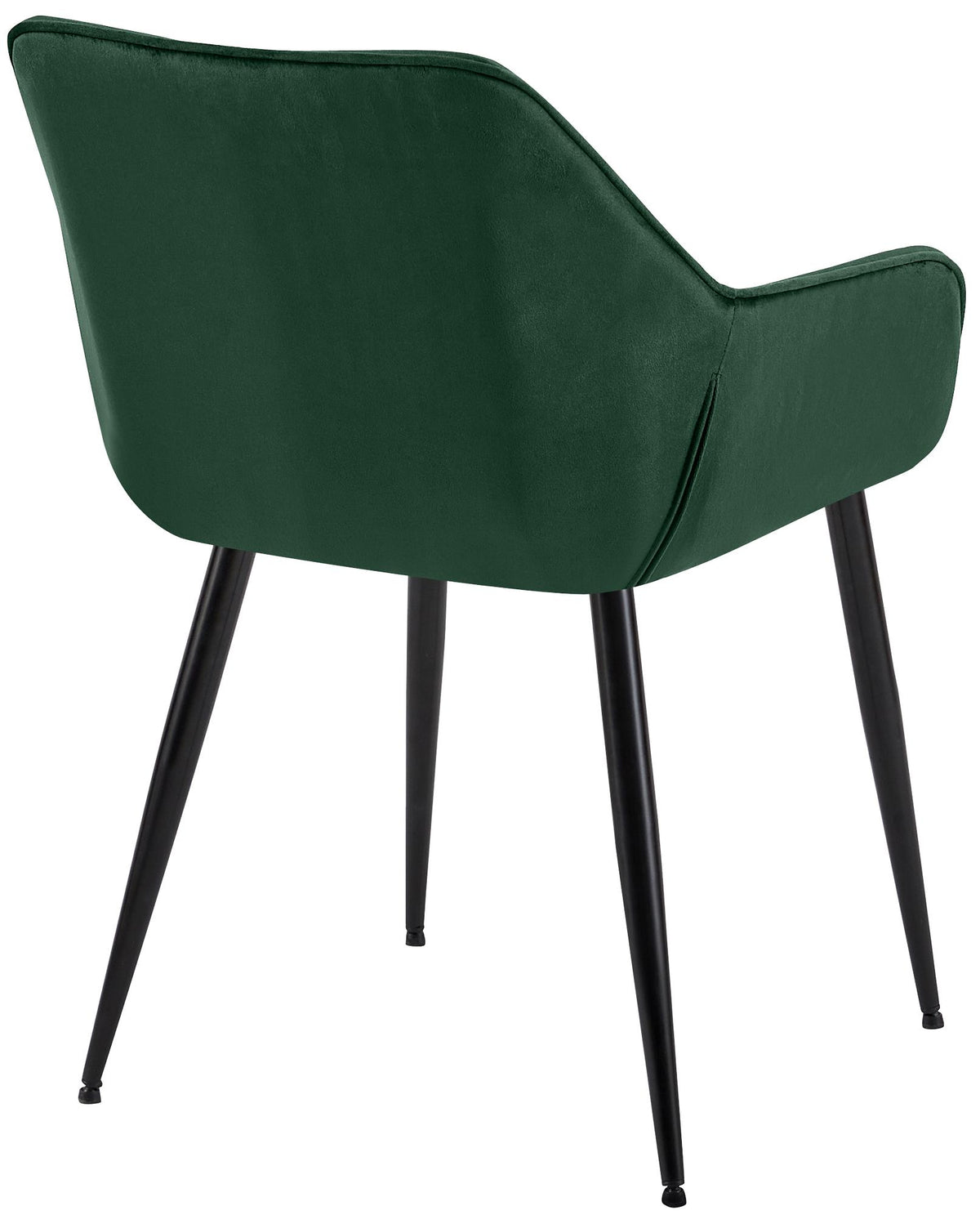 Set van 2 eetkamerstoelen Luena groen,Fluweel grün