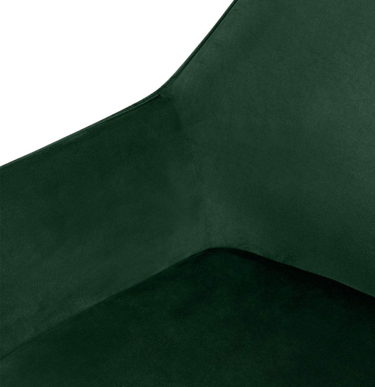 Set van 2 eetkamerstoelen Luena groen,Fluweel grün