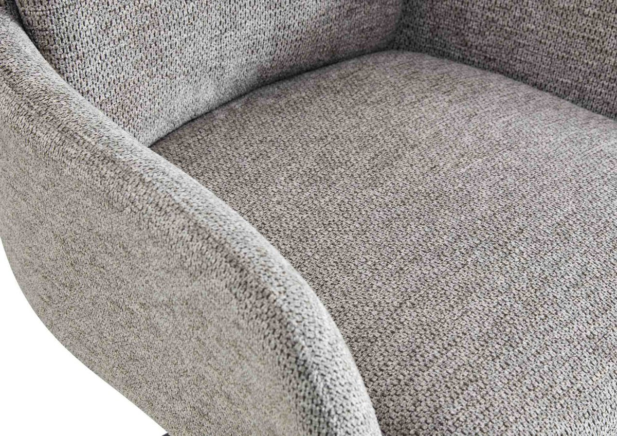 Eetkamerstoel Pickett stof taupe taupe