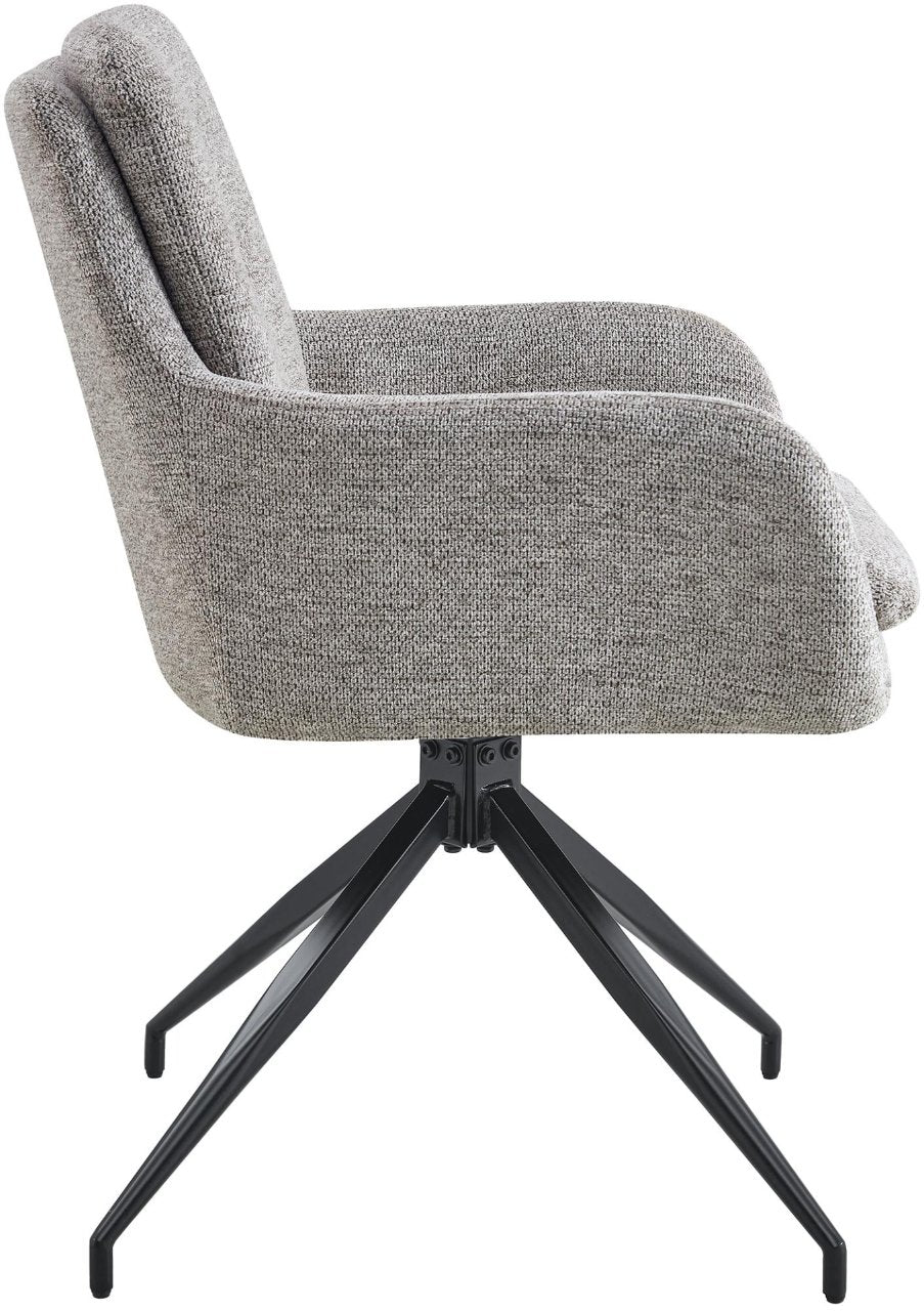Eetkamerstoel Pickett stof taupe taupe