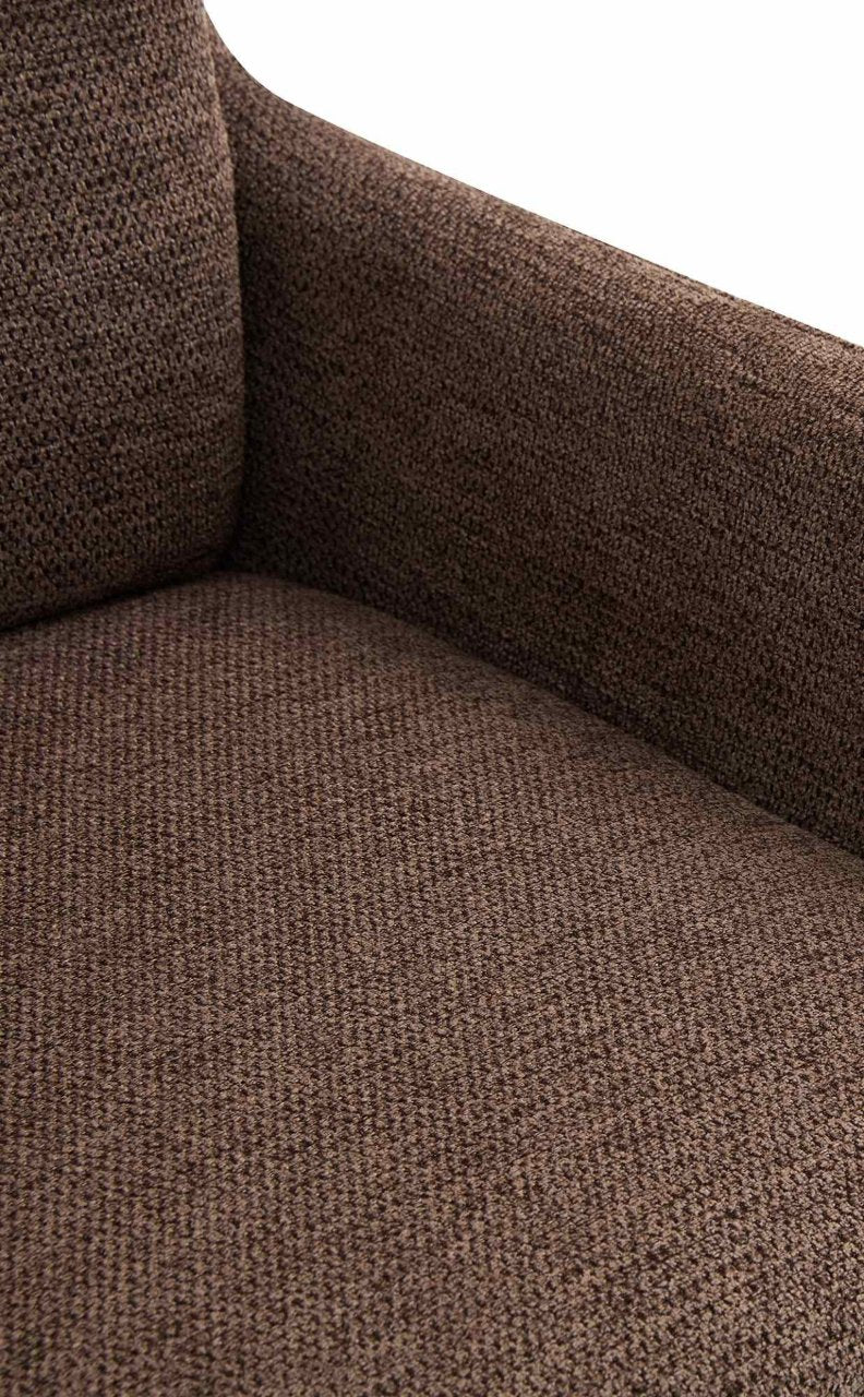 Set van 2 eetkamerstoelen Pickett stof bruin braun