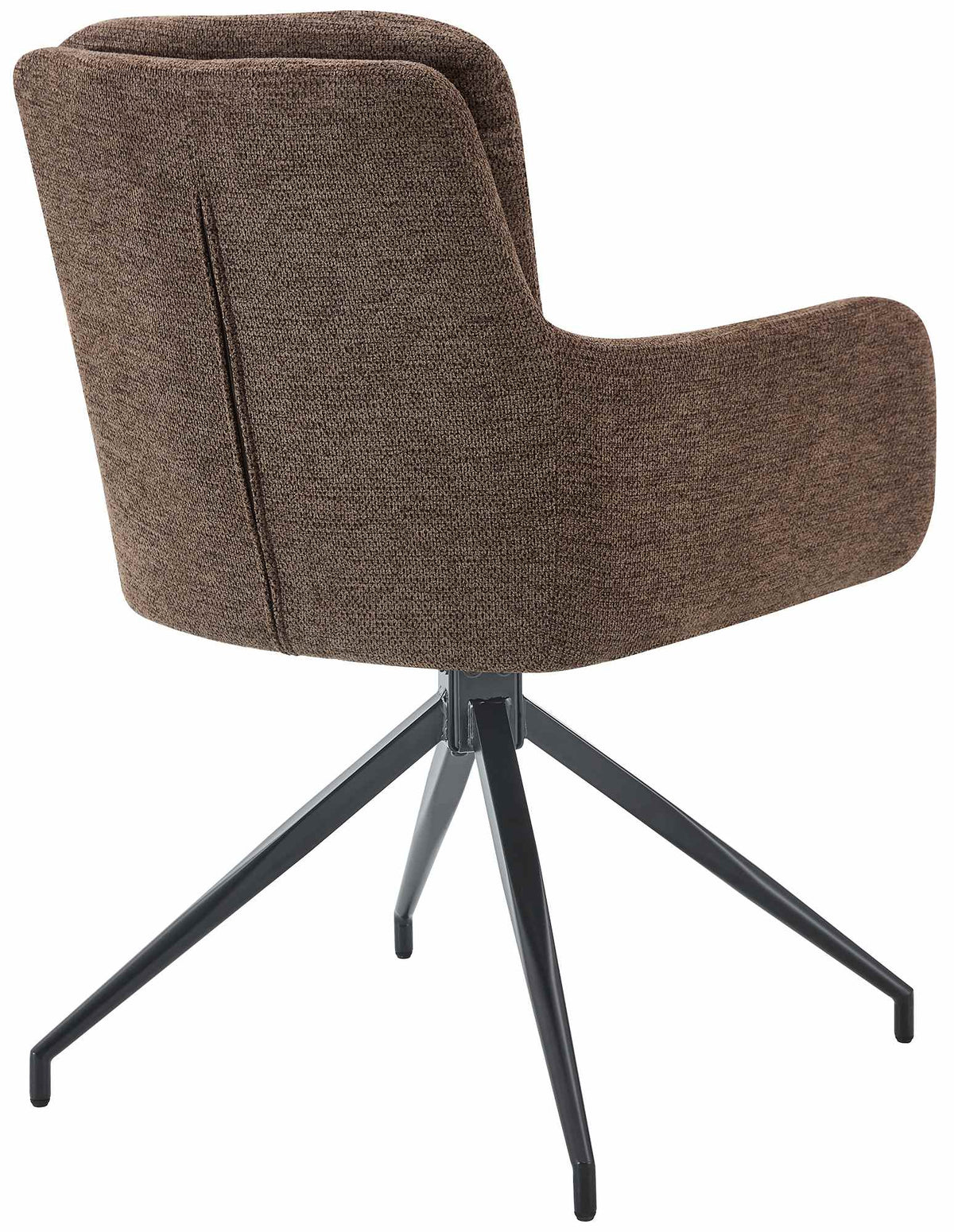 Set van 2 eetkamerstoelen Pickett stof bruin braun