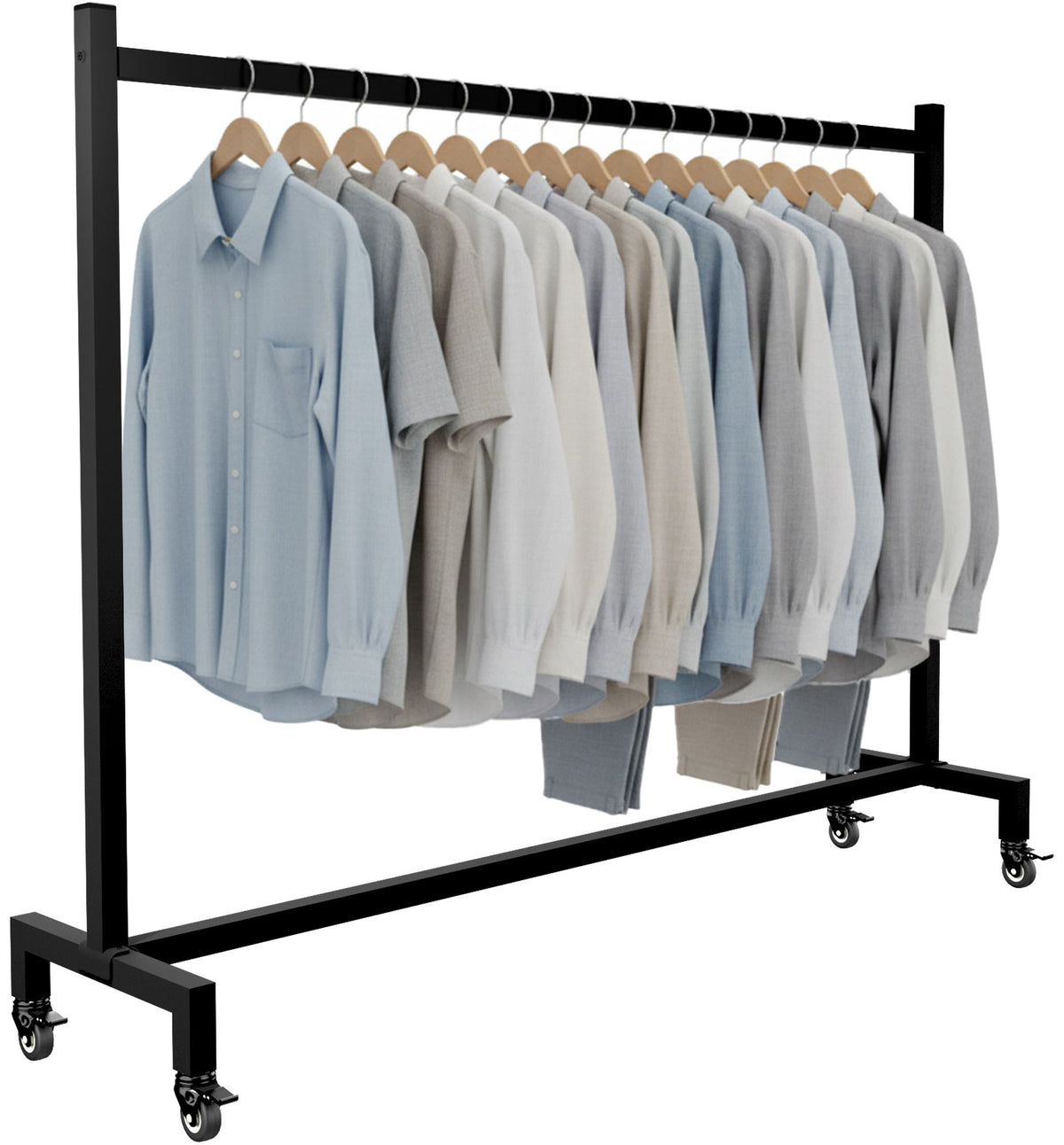 Kleiderständer Gisborne 150x38x120 schwarz
