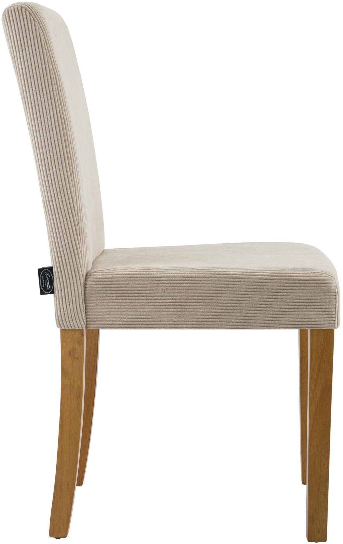 Set van 2 eetkamerstoelen Ina Cord licht bruin,antiek licht hellbraun