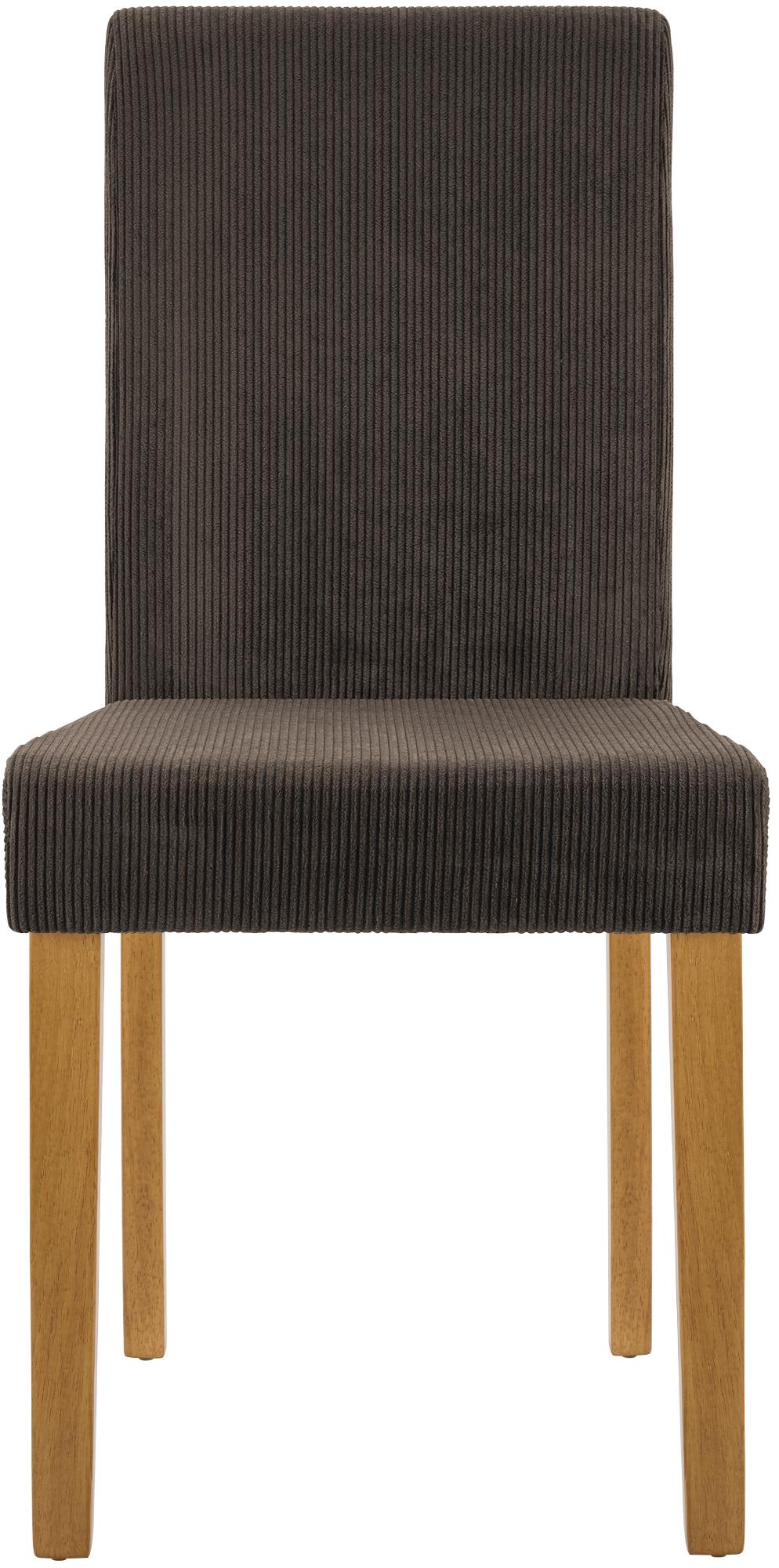 Set van 2 eetkamerstoelen Ina Cord bruin,antiek licht braun