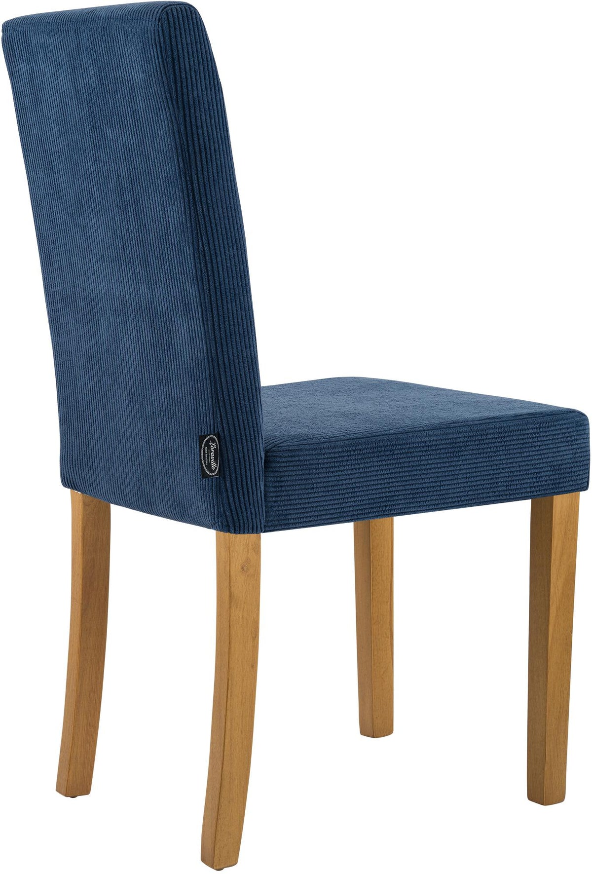 Set van 2 eetkamerstoelen Ina Cord blauw,antiek licht blau