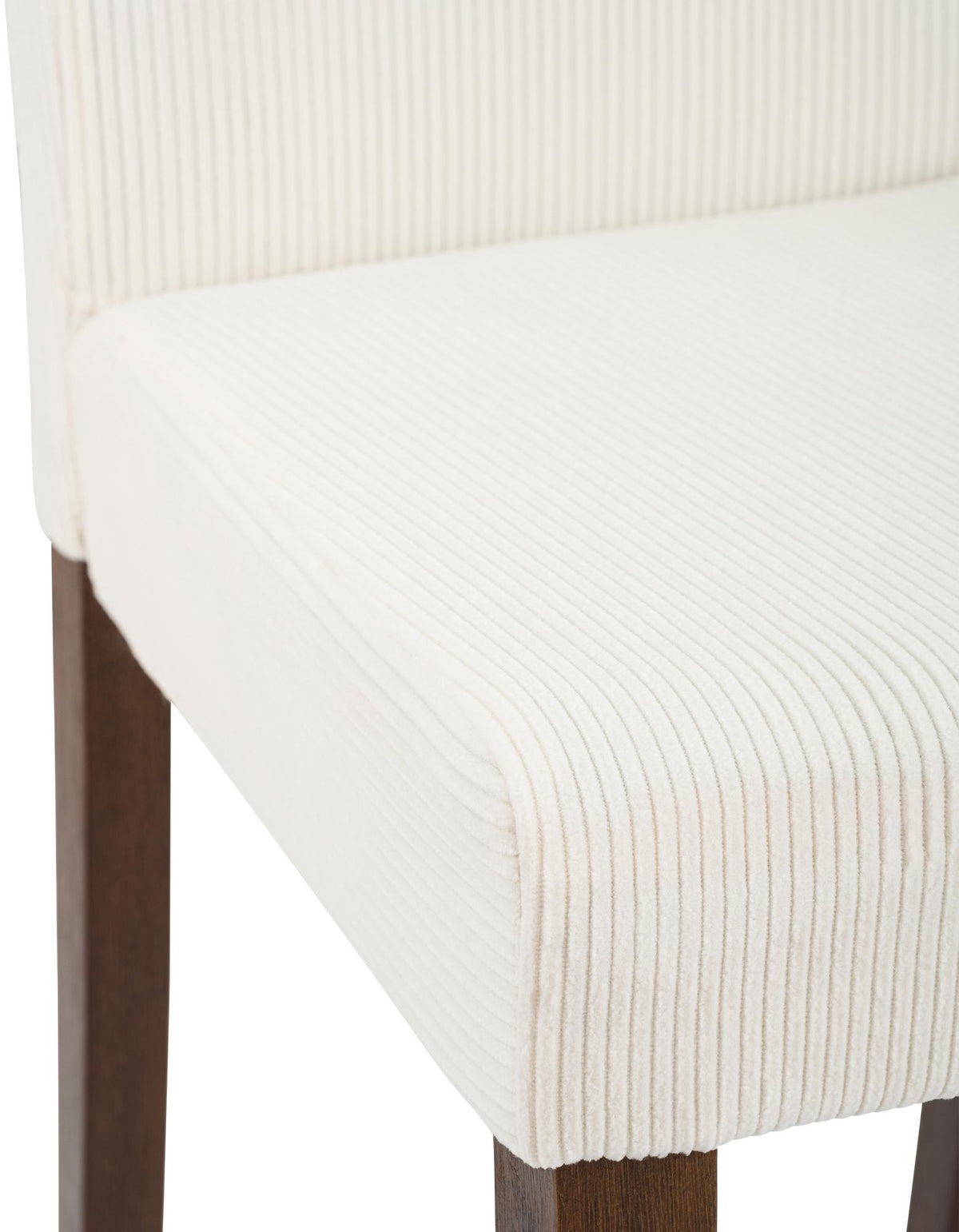 Eetkamerstoel Ina Cord creme,antiek donker creme