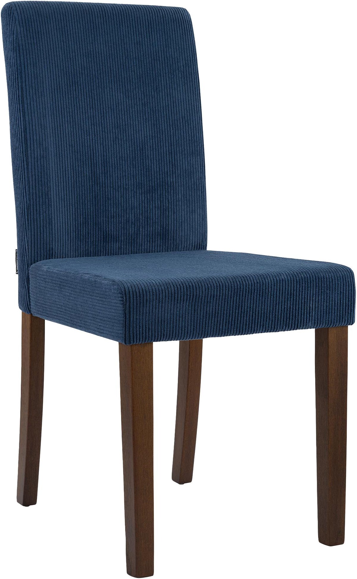Eetkamerstoel Ina Cord blauw,antiek donker blau