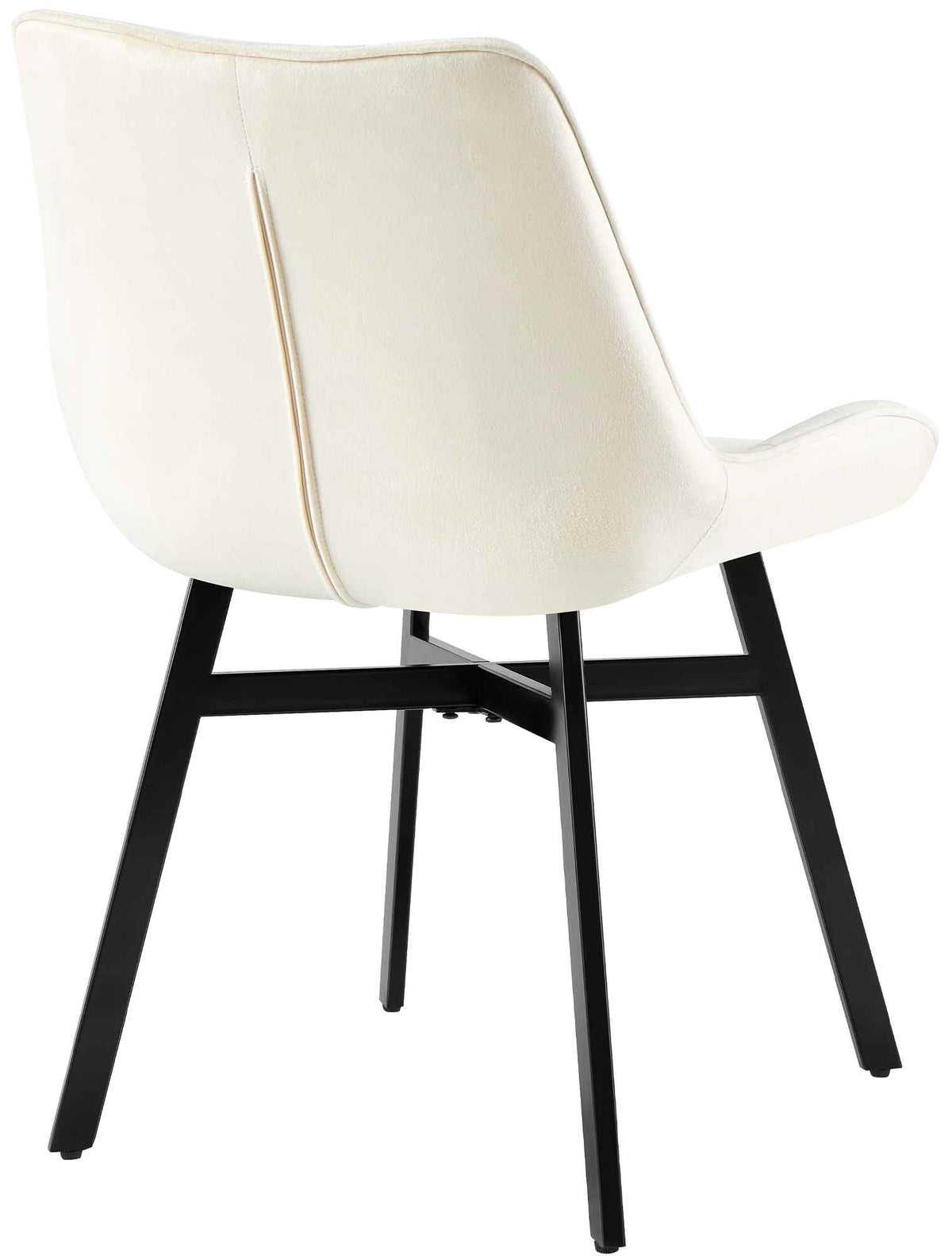 Eetkamerstoel Colby creme,Fluweel creme