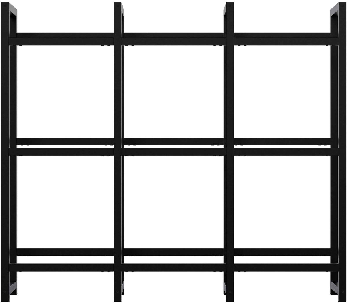 Krattenrek Stack zwart,116x135x31 cm schwarz