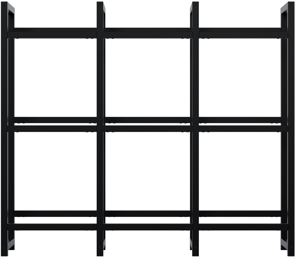 Krattenrek Stack zwart,116x135x31 cm schwarz