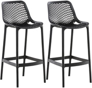 Set van 2 barkrukken Air zwart schwarz