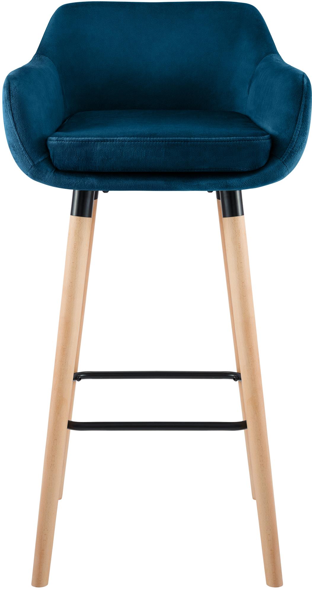 Barkruk Grant Fluweel blauw blau