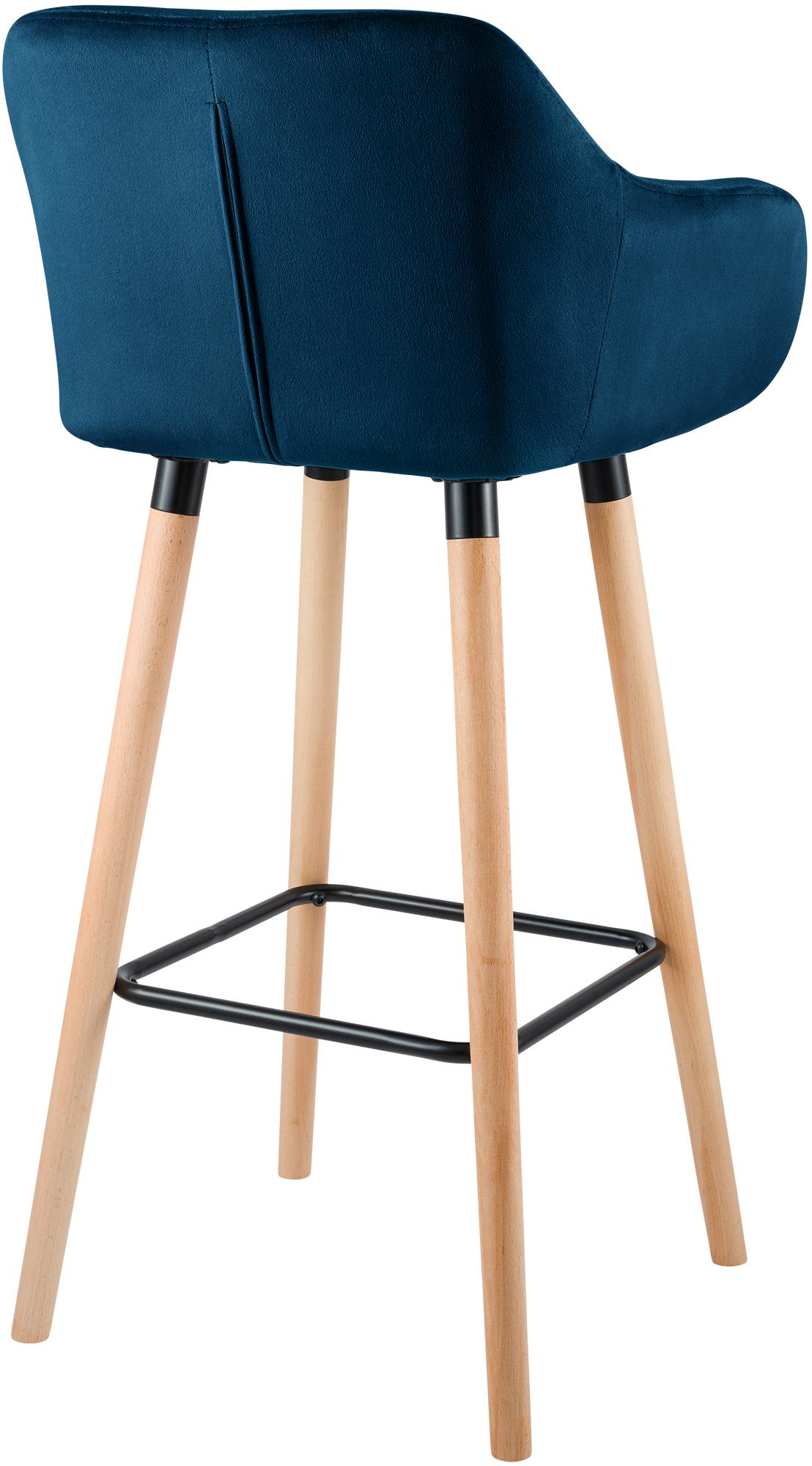 Barkruk Grant Fluweel blauw blau