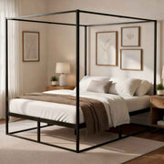 Hemelbed Batoni 140 x 200 cm schwarz