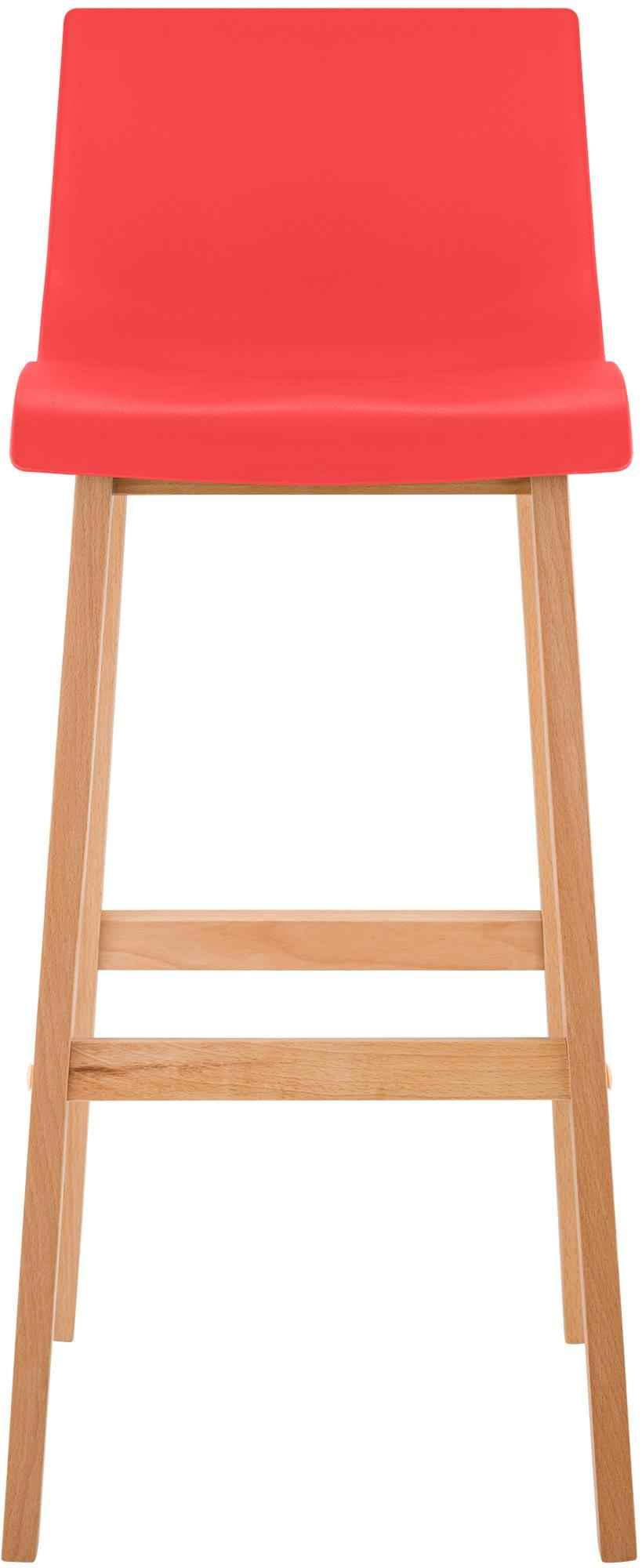 Set van 2 barkrukken Hover Natura rood rot