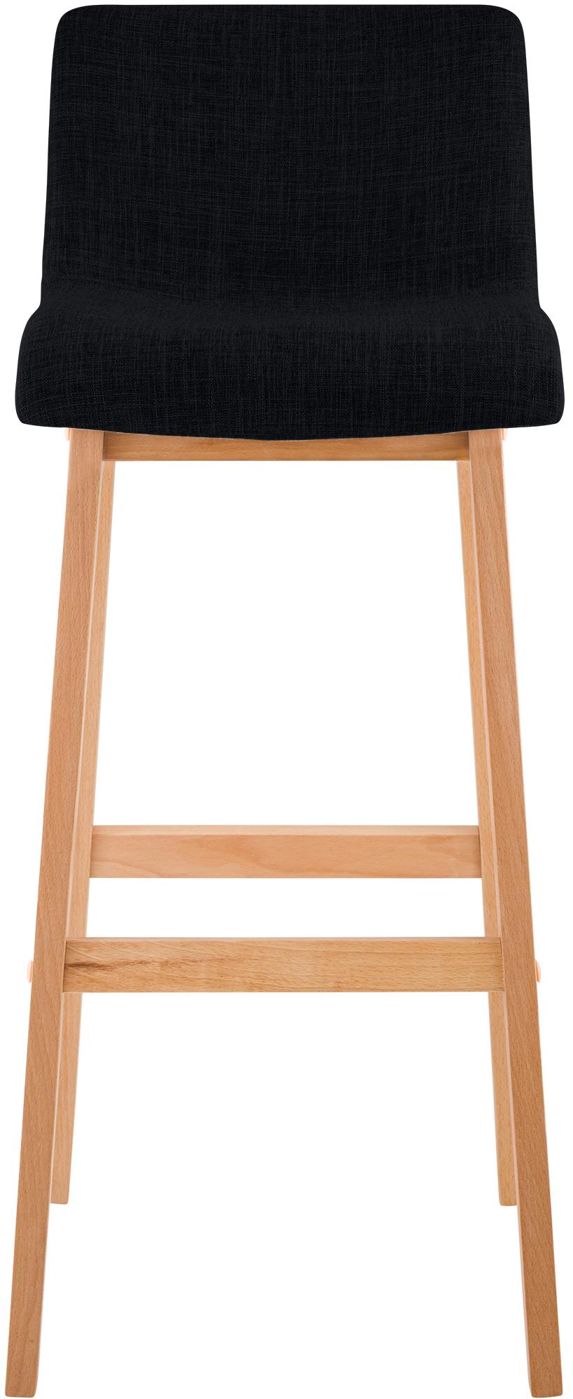 Set van 2 barkrukken Hover Natura Stof zwart schwarz