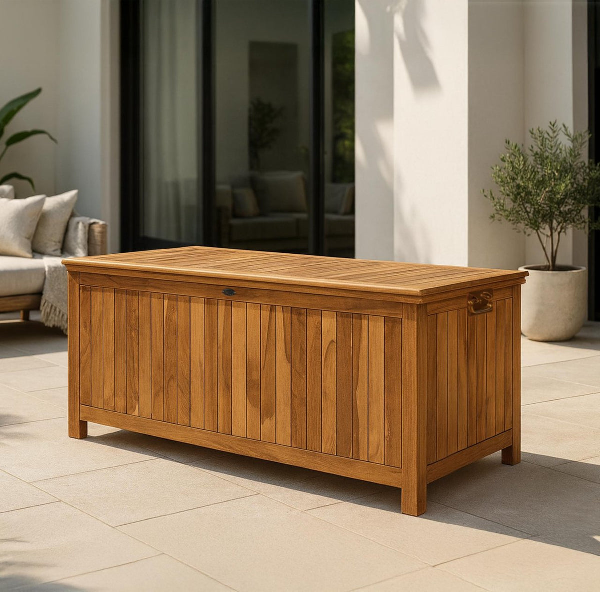 Kussenbox Novena Teakhout 160 cm,teak teak