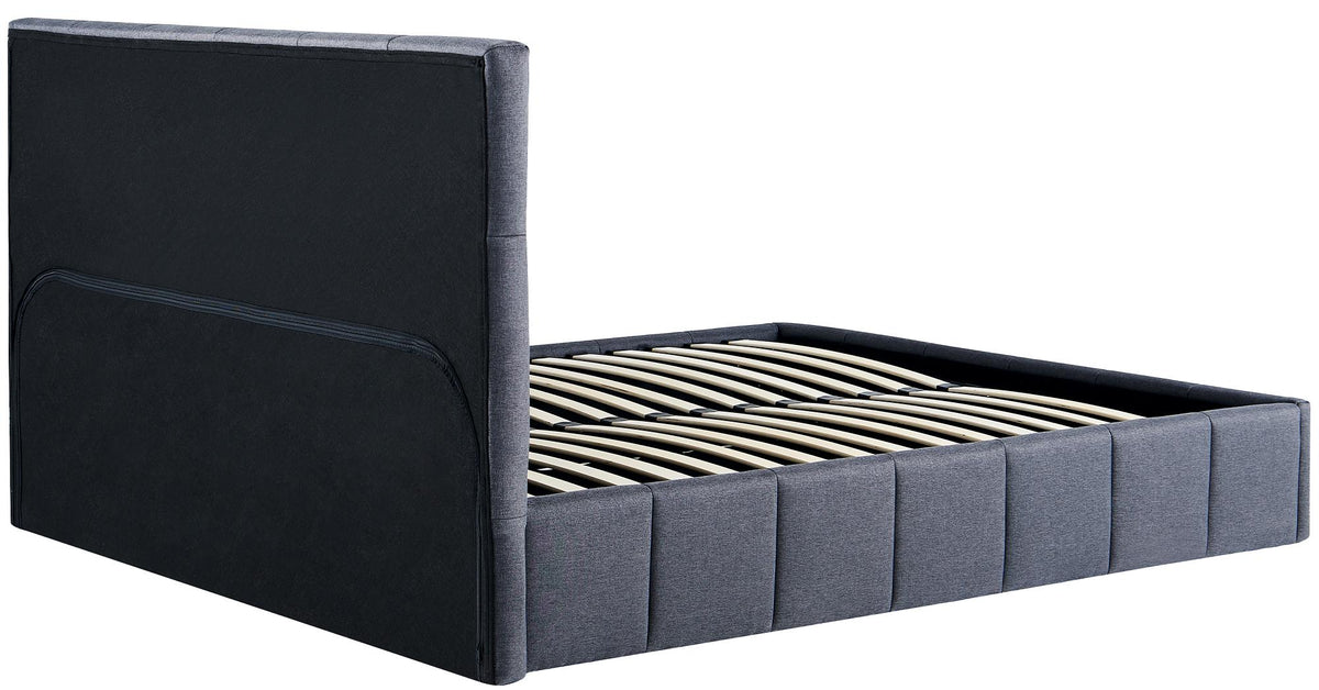 Gestoffeerd bed Ladia donkergrijs,160 cm dunkelgrau