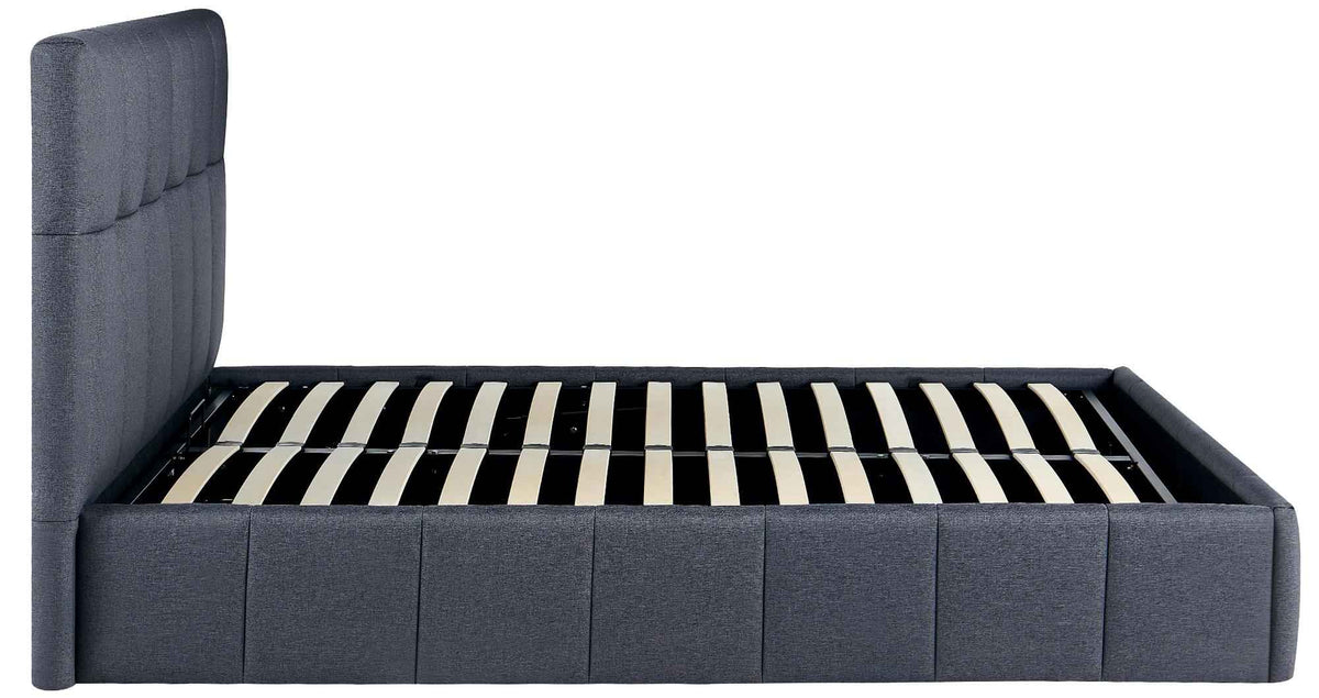 Gestoffeerd bed Ladia donkergrijs,160 cm dunkelgrau