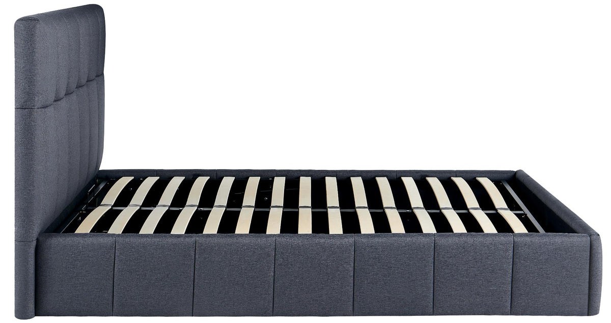 Gestoffeerd bed Ladia donkergrijs,160 cm dunkelgrau