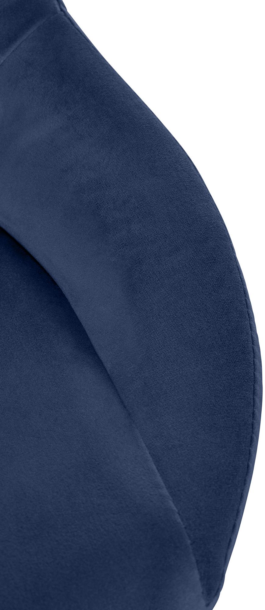 Barkruk Milet Fluweel blauw,goud blau