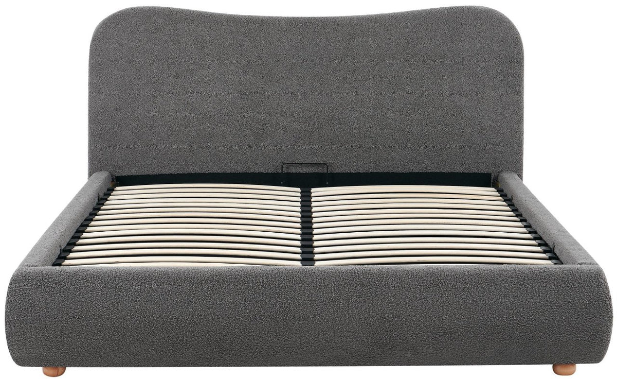 Gestoffeerd bed Maido donkergrijs,160x200 cm dunkelgrau
