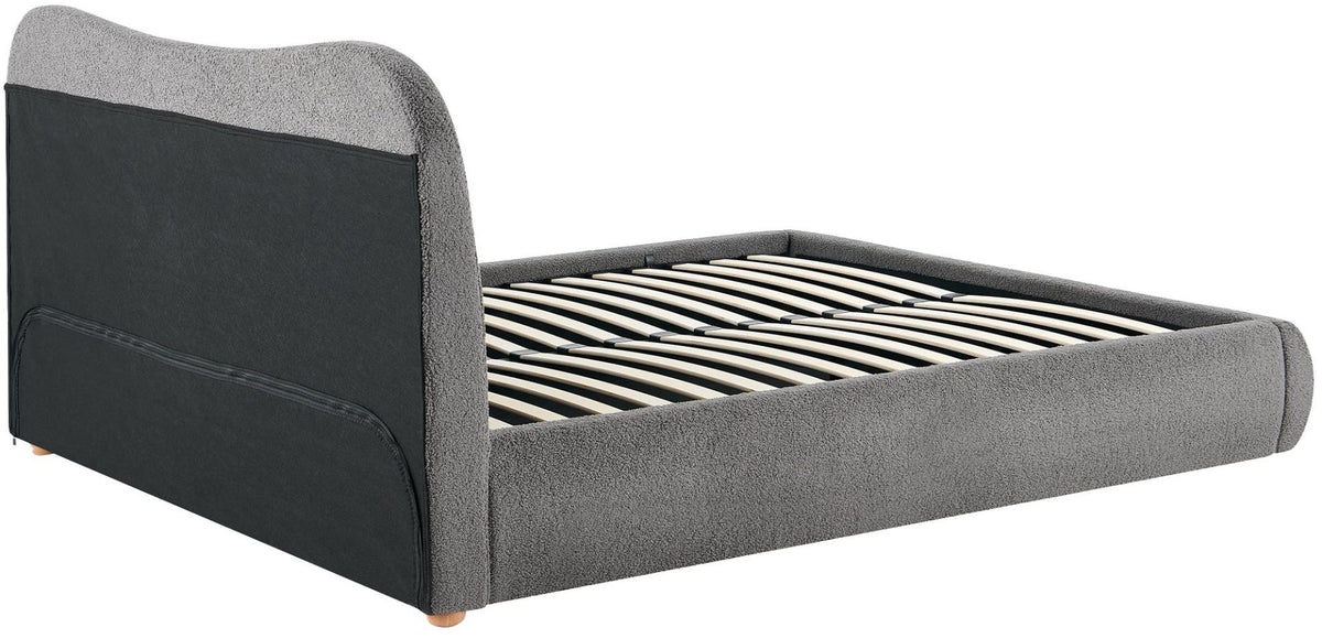Gestoffeerd bed Maido donkergrijs,160x200 cm dunkelgrau
