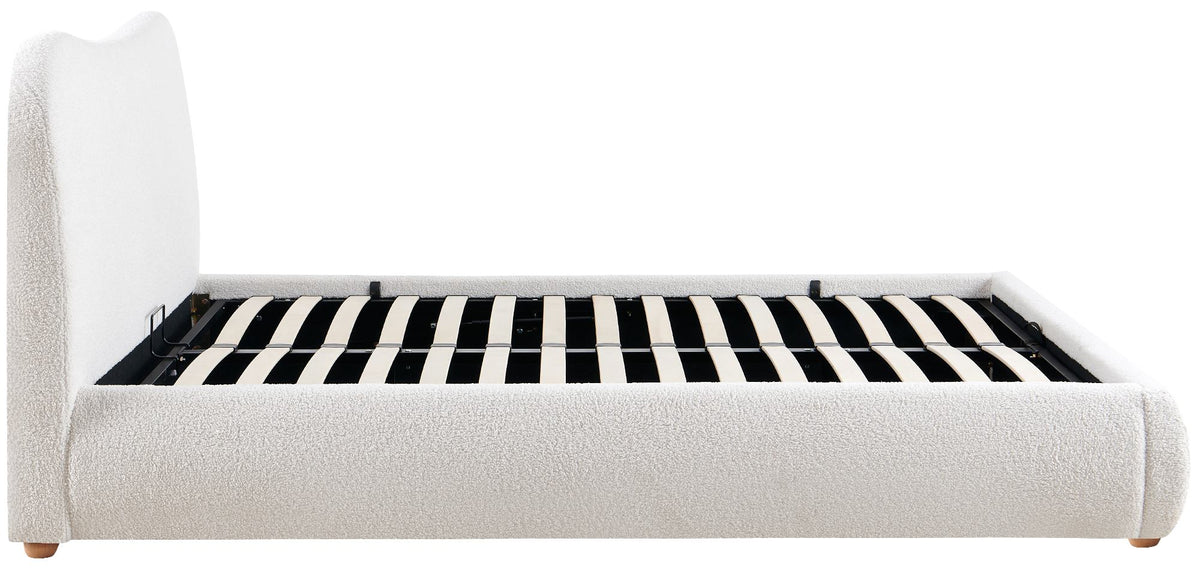 Gestoffeerd bed Maido creme,160x200 cm creme