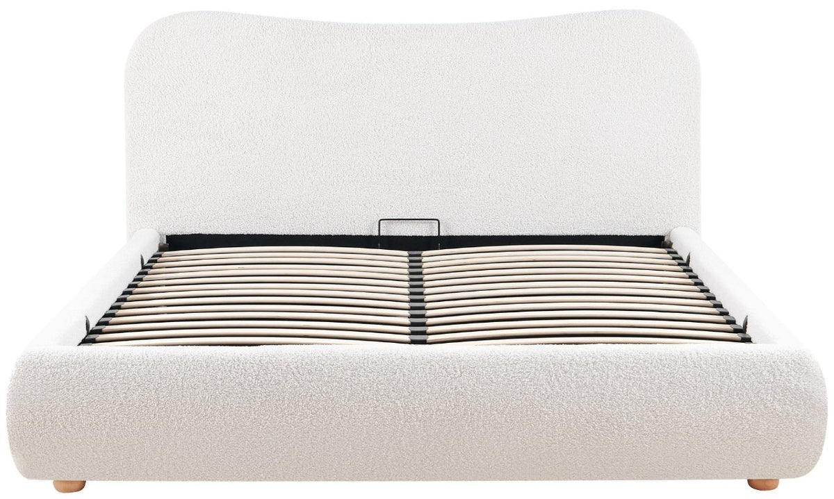 Gestoffeerd bed Maido creme,160x200 cm creme