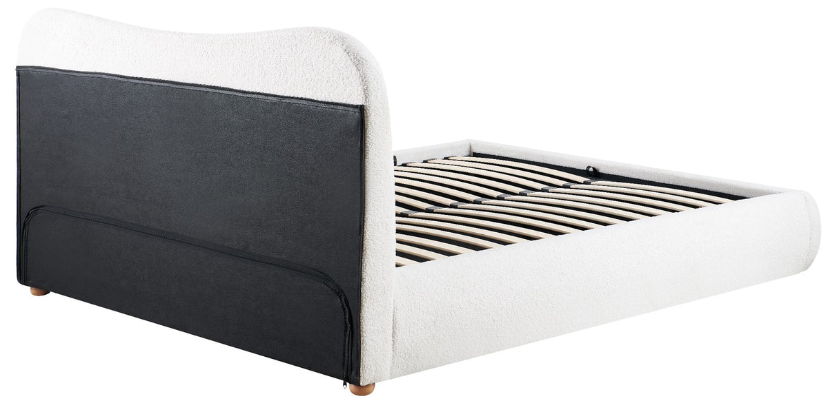 Gestoffeerd bed Maido creme,160x200 cm creme