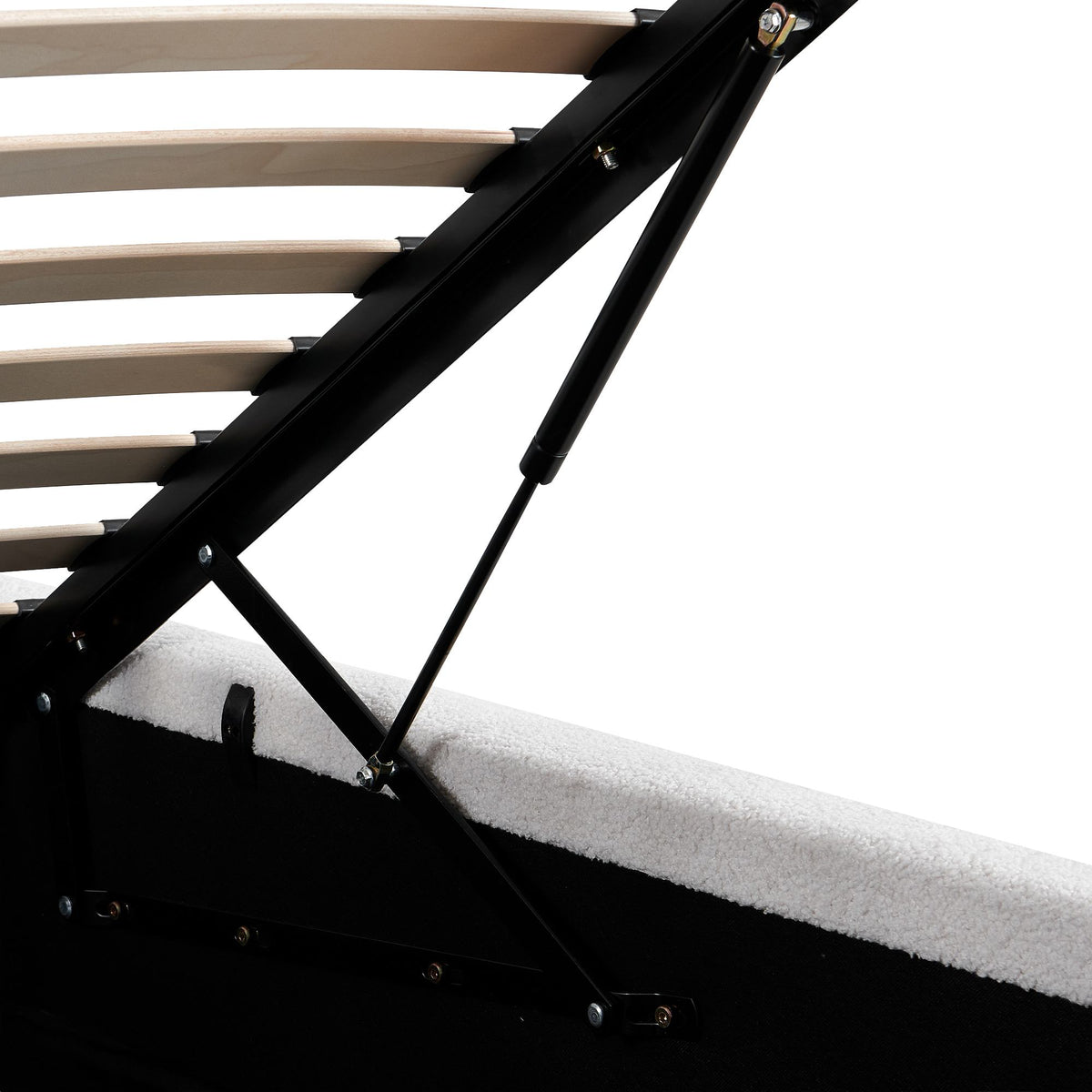 Gestoffeerd bed Maido creme,160x200 cm creme