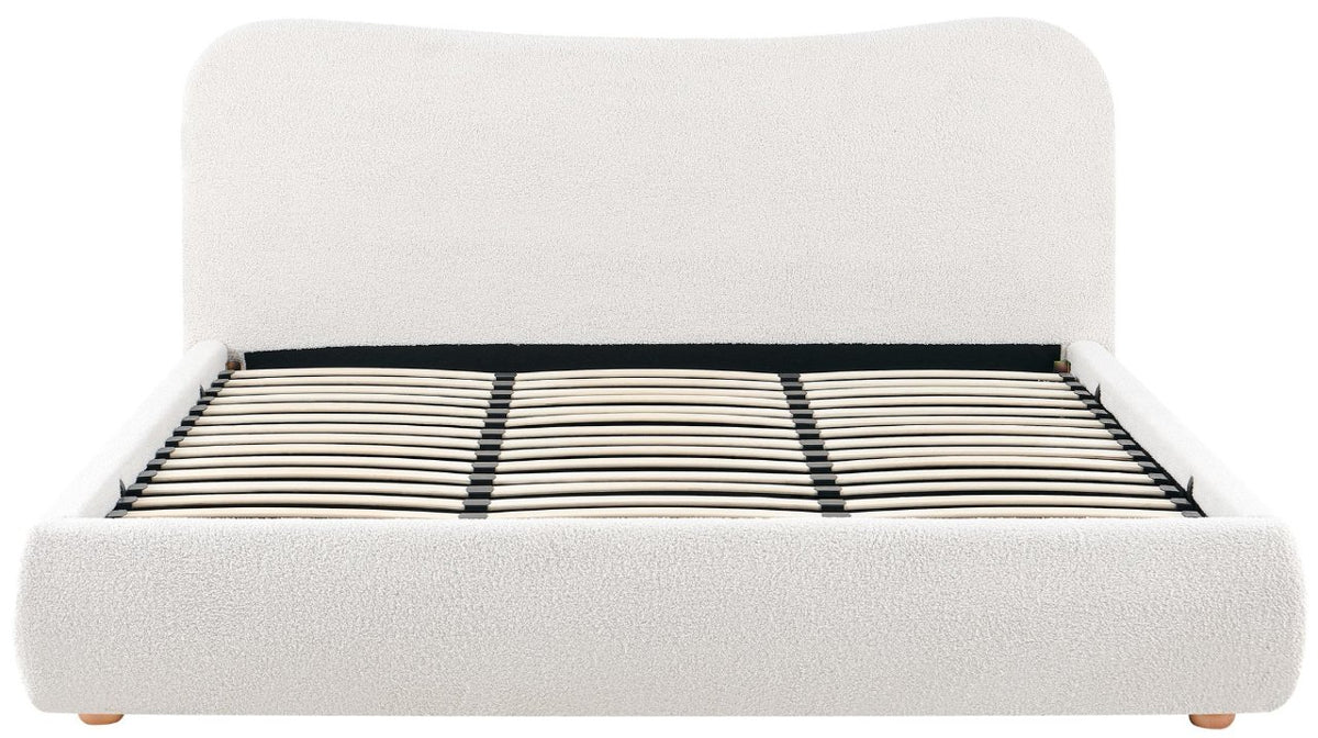 Gestoffeerd bed Maido creme,180x200cm creme