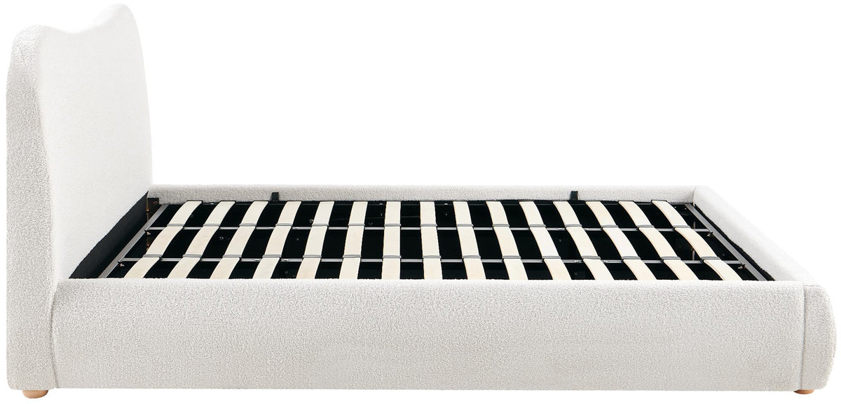 Gestoffeerd bed Maido creme,180x200cm creme