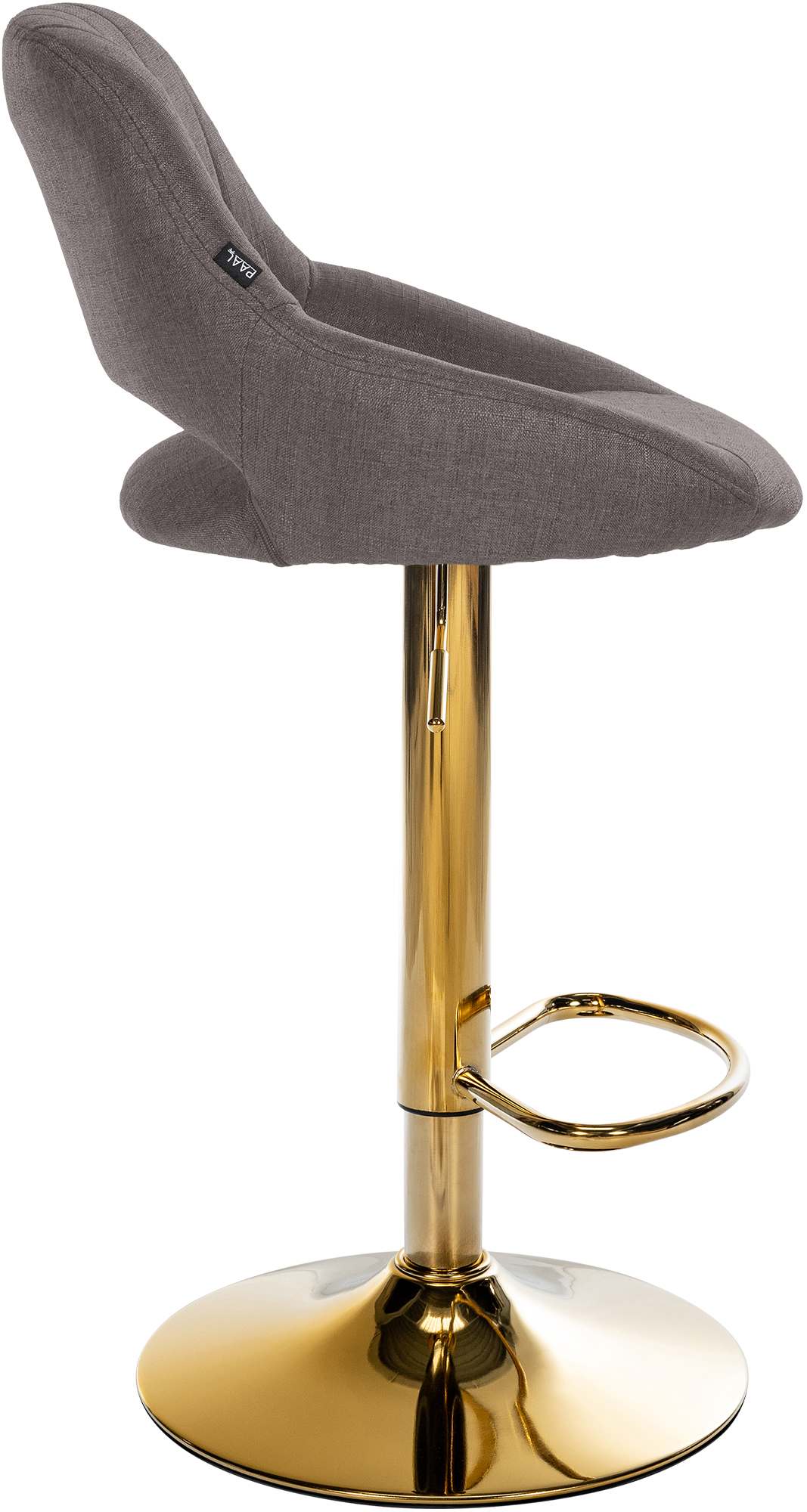Barkruk Milet stof donkergrijs,goud dunkelgrau