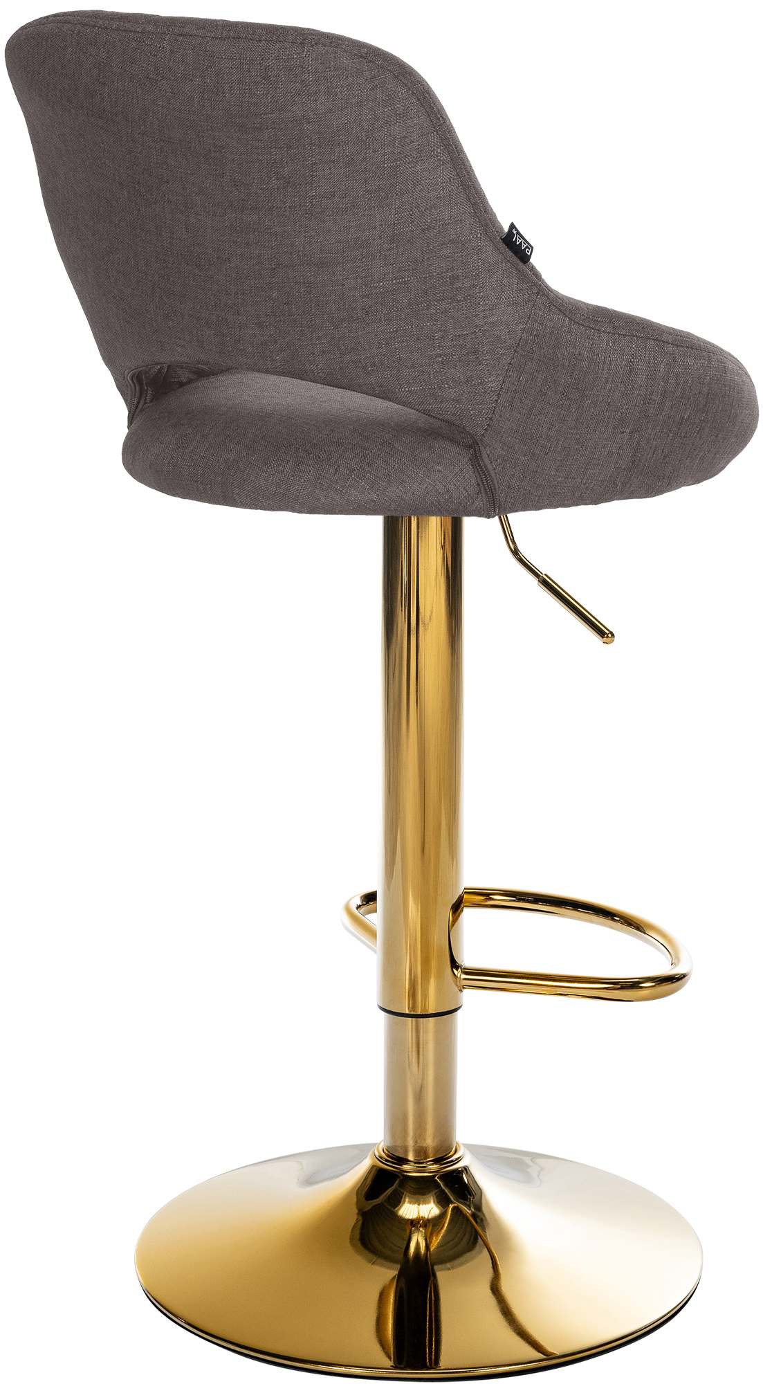 Barkruk Milet stof donkergrijs,goud dunkelgrau