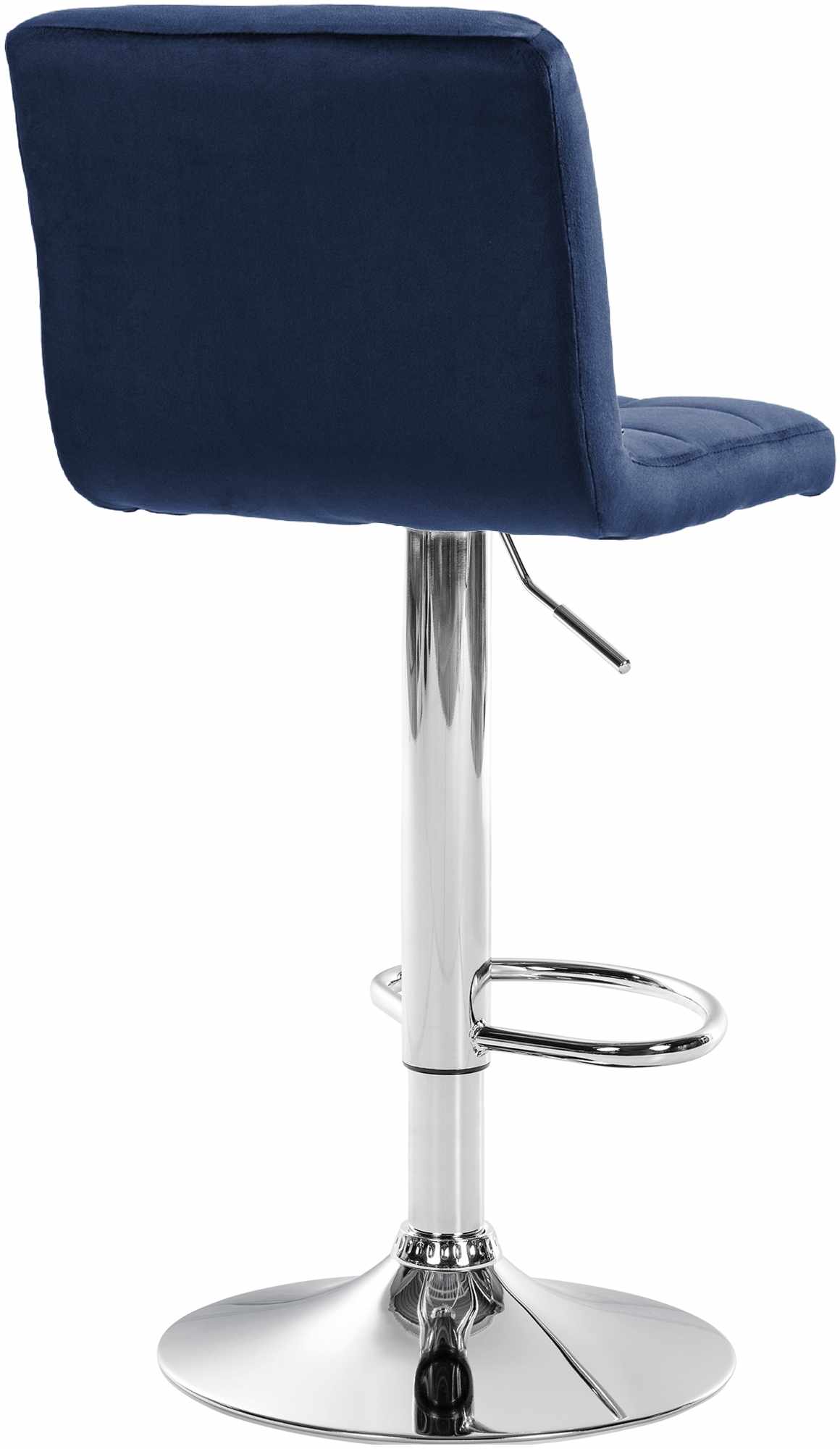 Barkruk Peru Fluweel blauw,chroom blau
