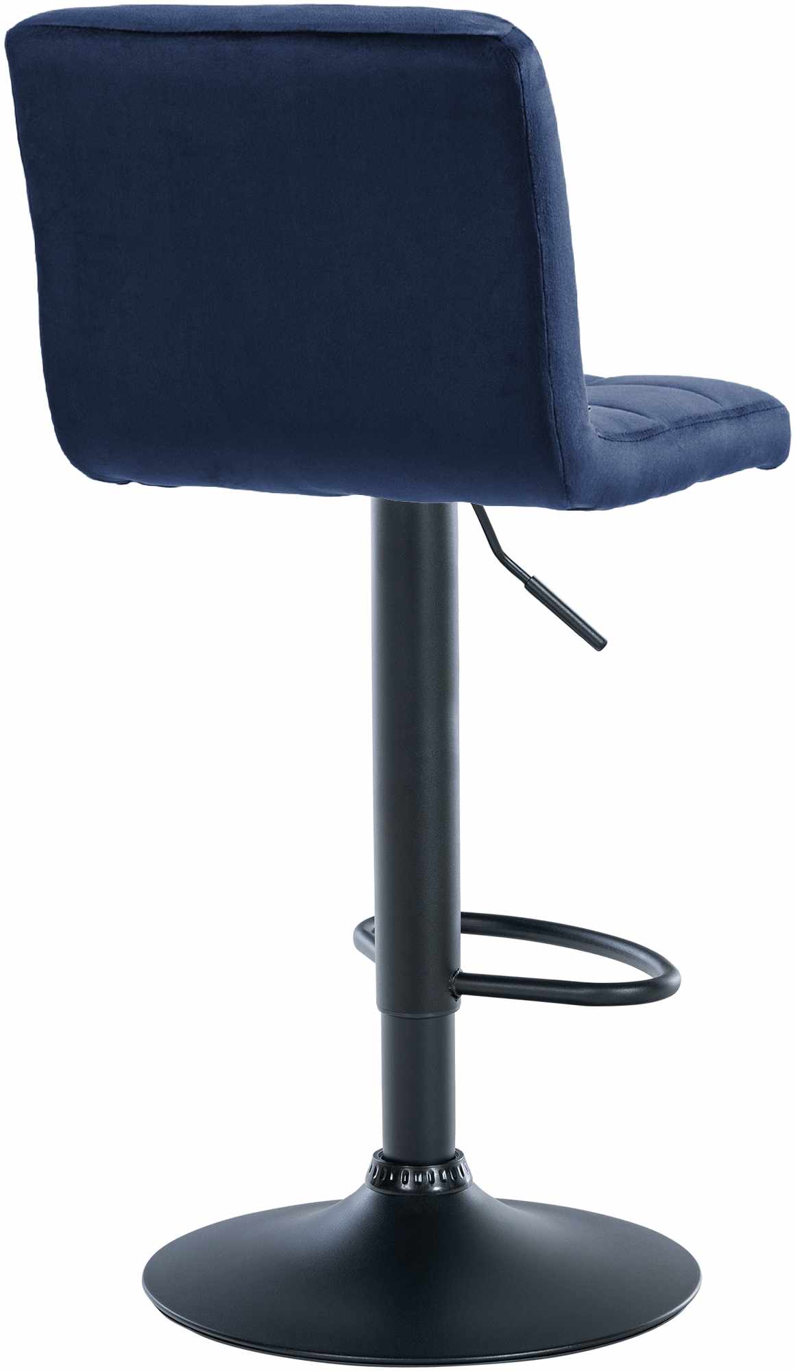 Set van 2 Barkrukken Peru Fluweel blauw,zwart blau