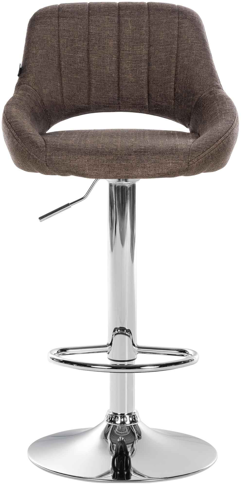 Barkruk Milet stof bruin,chroom braun